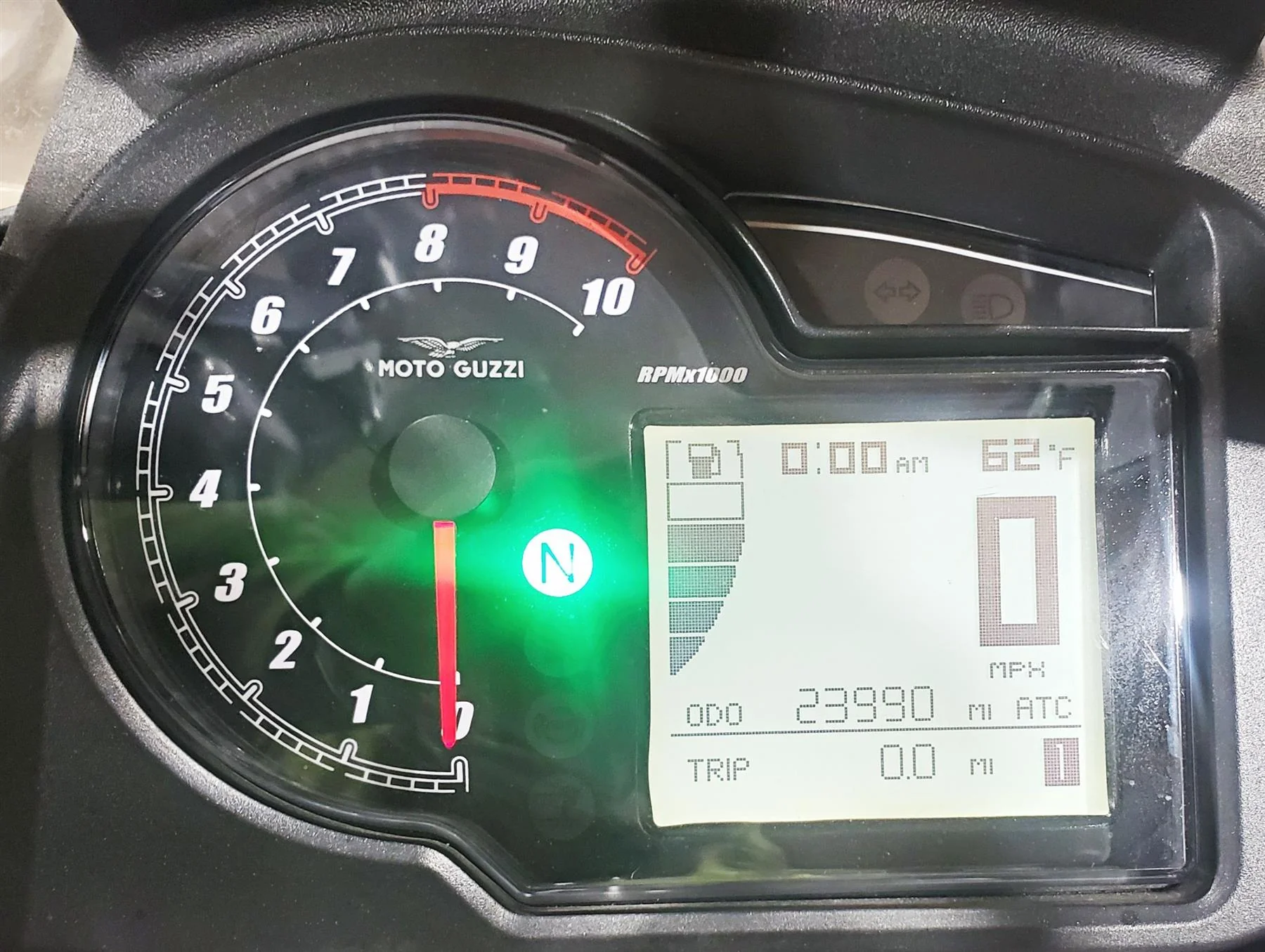 2016 Moto Guzzi Stelvio 1200 8V NTX Speedo Ignition Switch Key Lock 23k 897645 - Image 2
