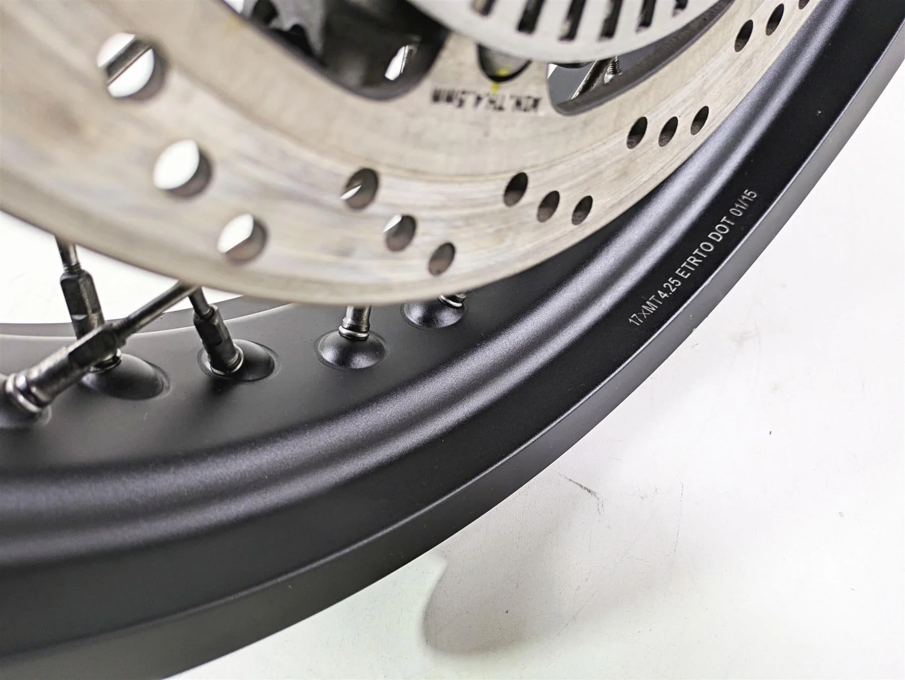 2016 Moto Guzzi Stelvio 1200 8V NTX Straight 17x4.25 Rear Wheel Spoke Rim - Image 11