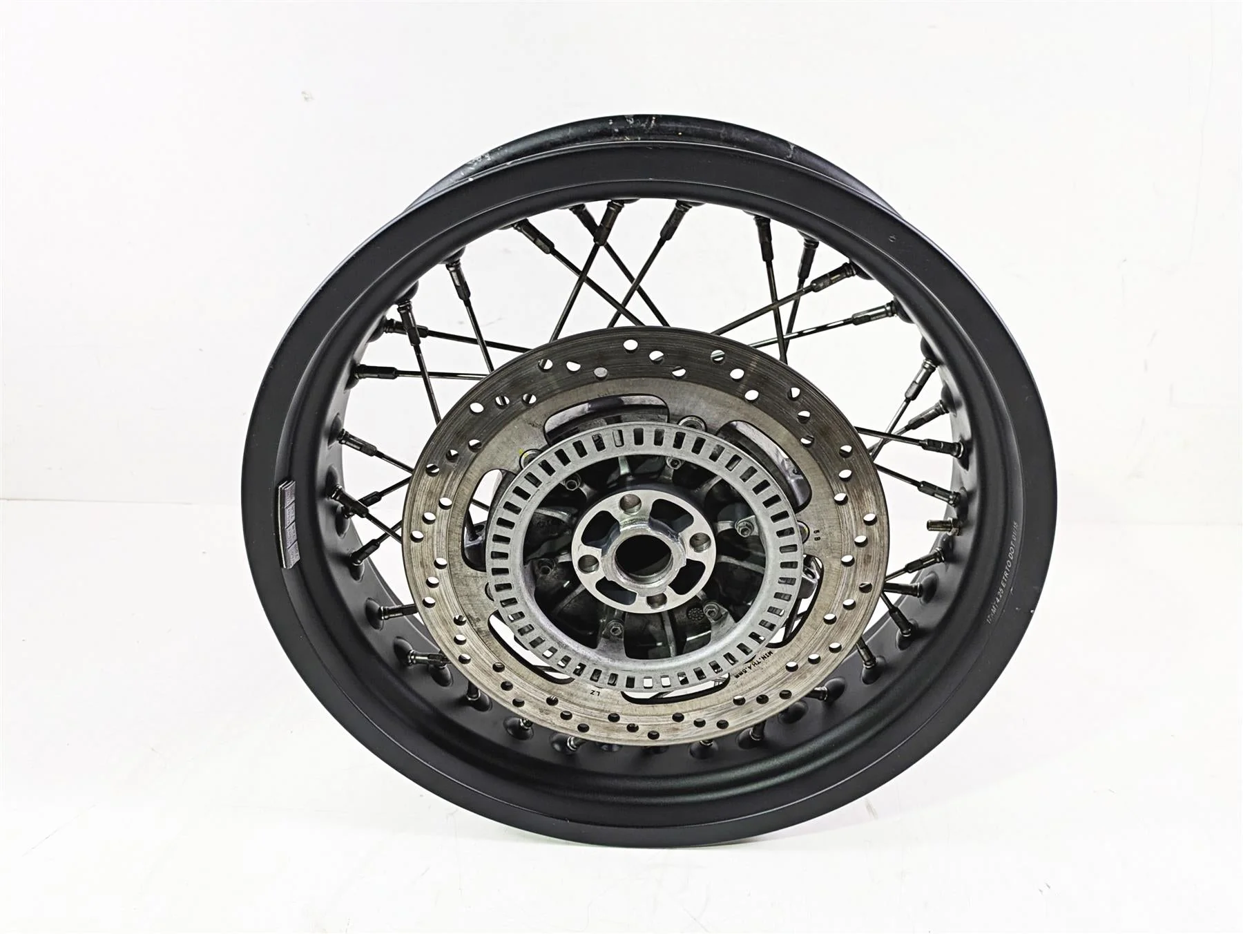 2016 Moto Guzzi Stelvio 1200 8V NTX Straight 17x4.25 Rear Wheel Spoke Rim - Image 3