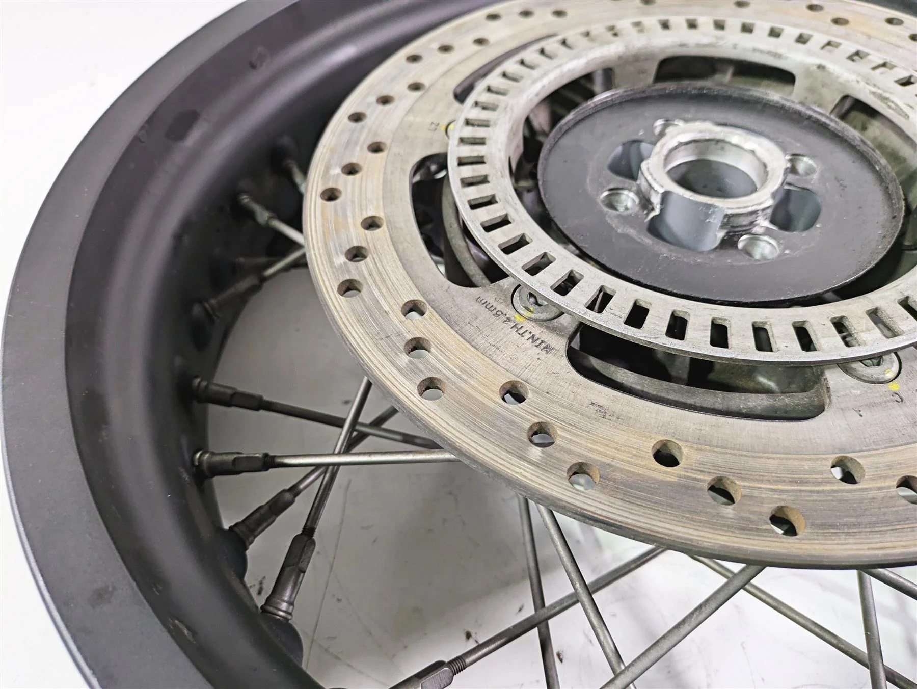 2016 Moto Guzzi Stelvio 1200 8V NTX Straight 17x4.25 Rear Wheel Spoke Rim - Image 11