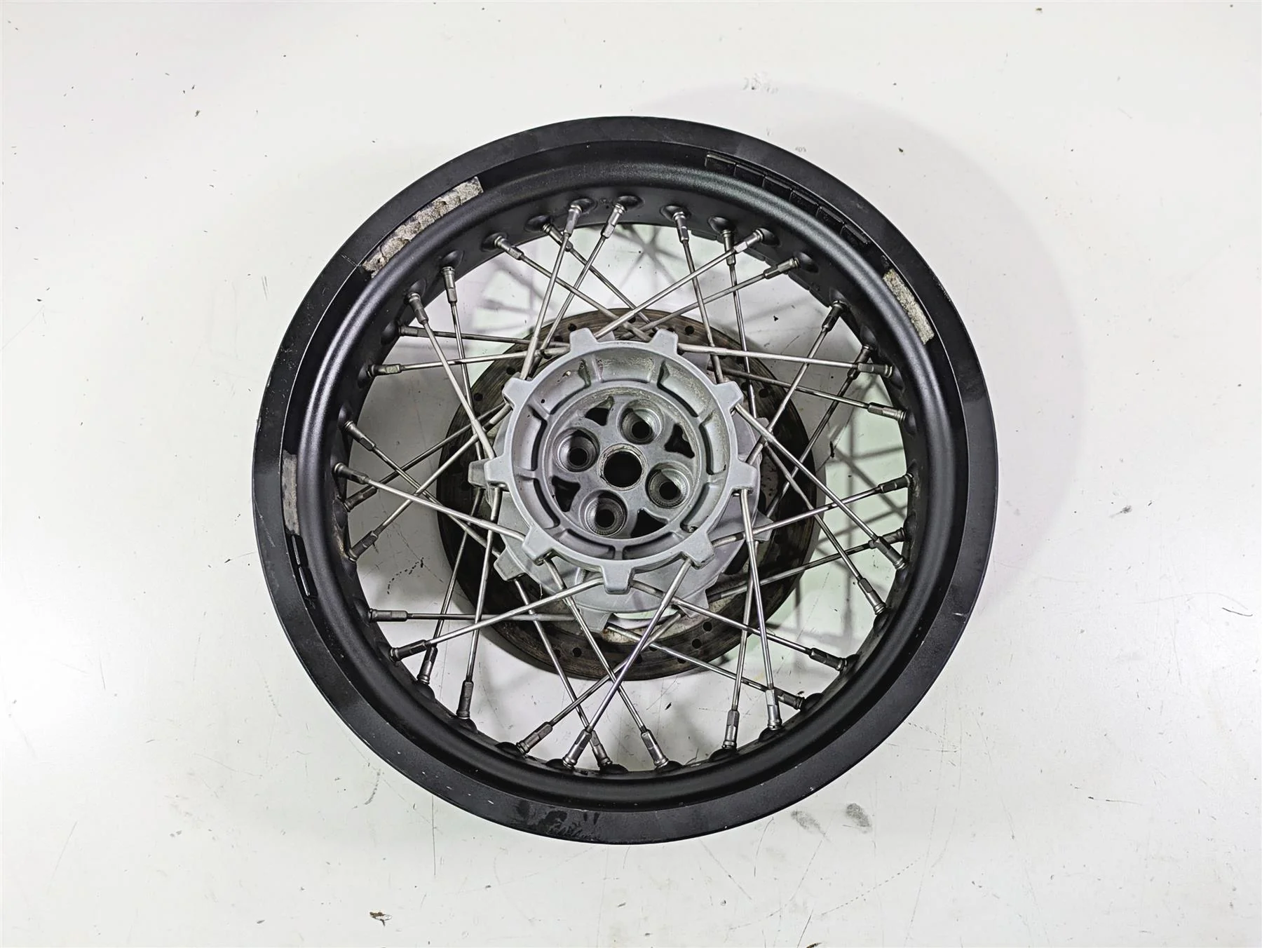 2016 Moto Guzzi Stelvio 1200 8V NTX Straight 17x4.25 Rear Wheel Spoke Rim - Image 5