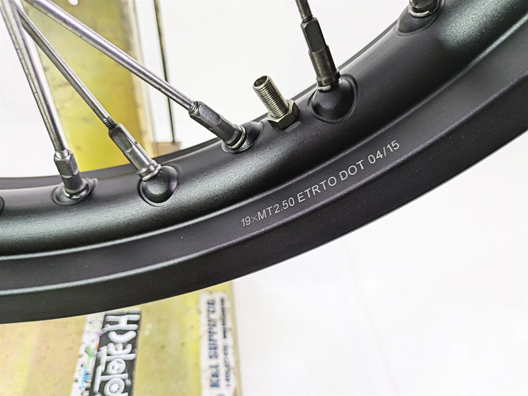 2016 Moto Guzzi Stelvio 1200 8V NTX Straight 19x2.5 Front Wheel Spoke Rim - Image 6