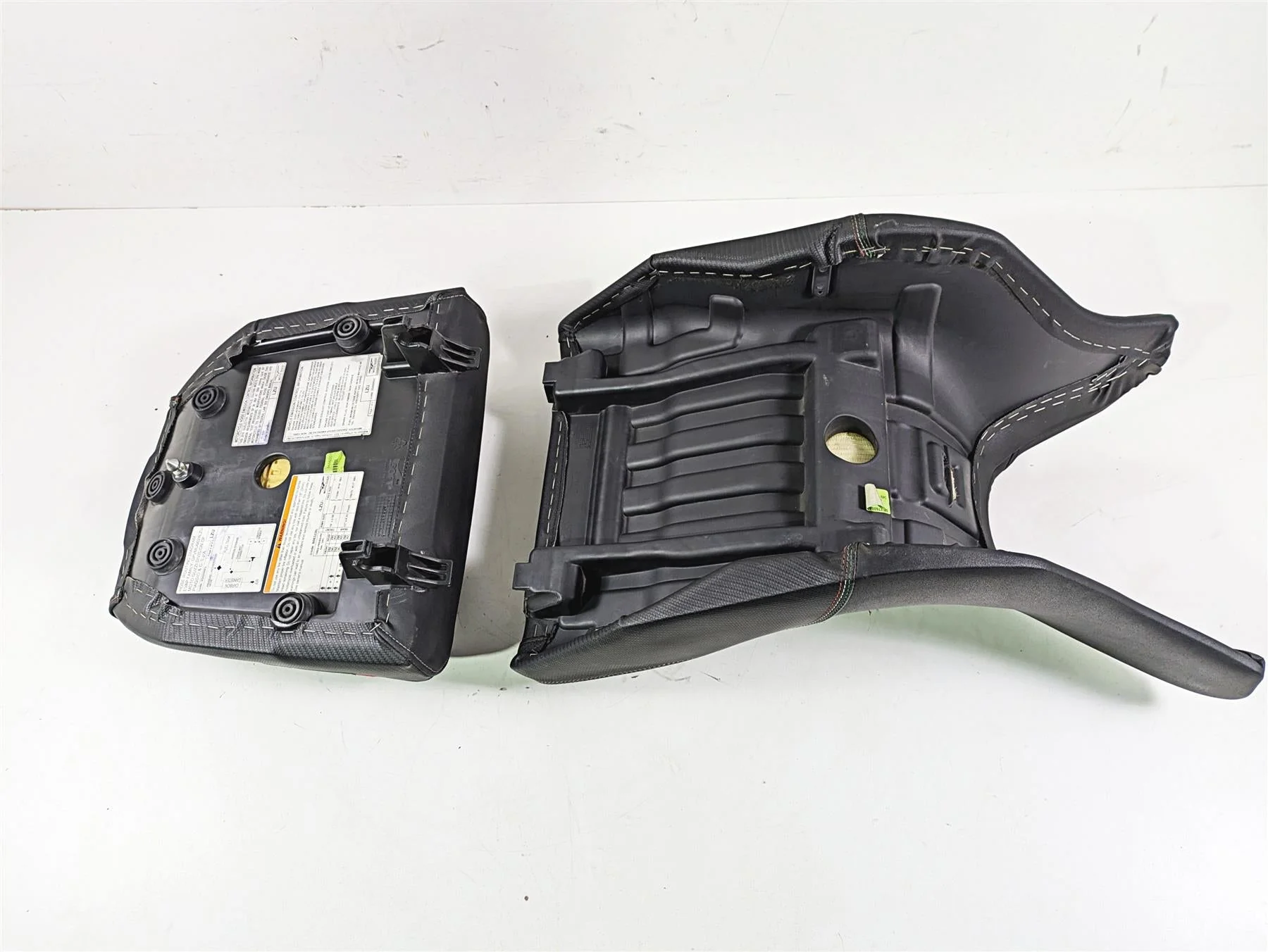 2016 Moto Guzzi Stelvio 1200 8V NTX Tappezzeria Italia Seat Set 88617600A2 - Image 8