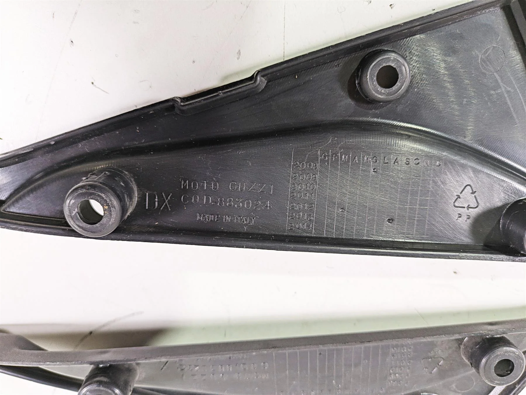 2016 Moto Guzzi Stelvio 1200 8V NTX Under Seat Fairing Set 883024 883023 - Image 10
