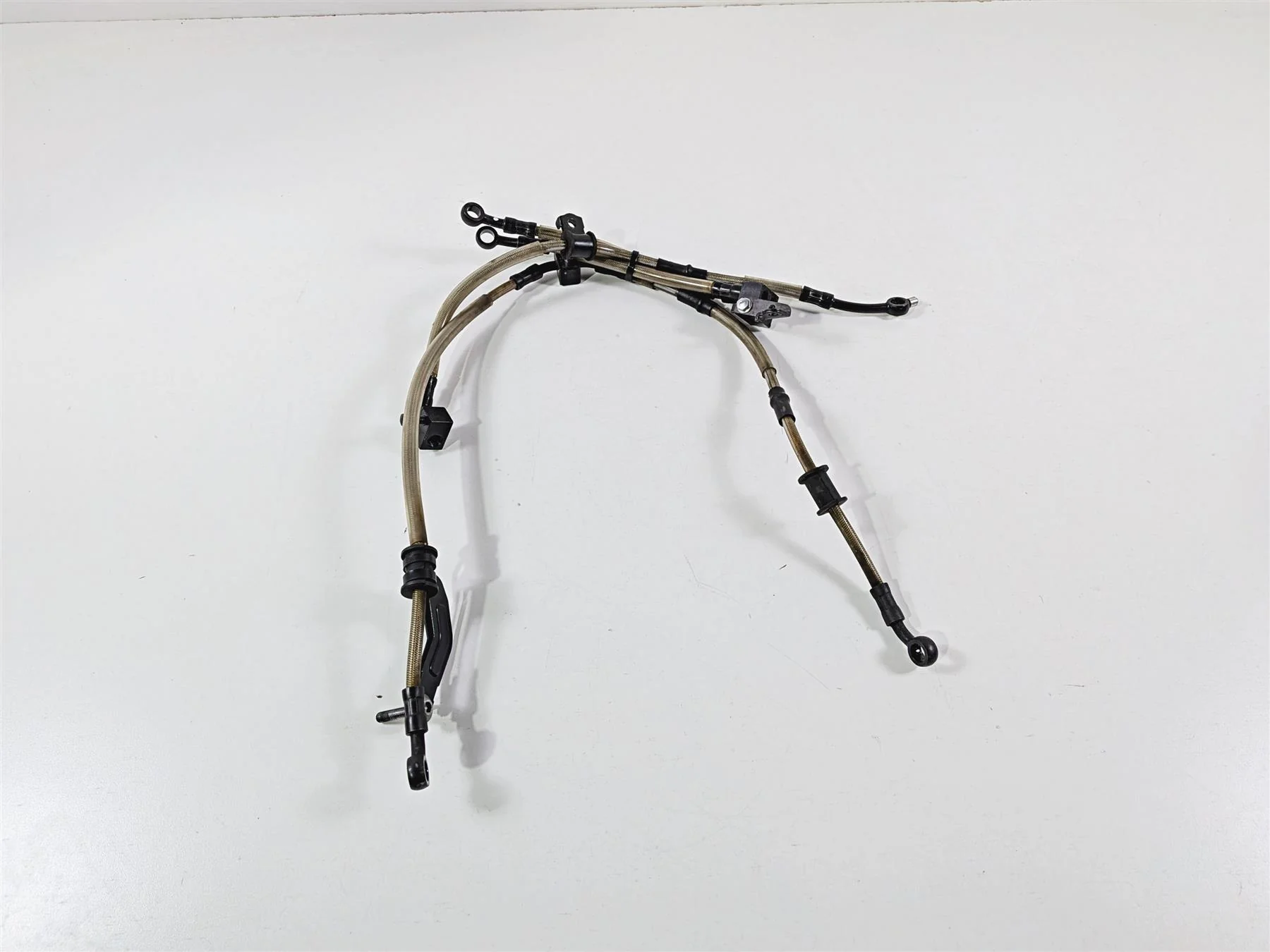 2016 Yamaha YZF R1 RN32 Front Abs Brake Line Set 2CR-2584A-01-00 2CR-2584B-00-00 - Image 2