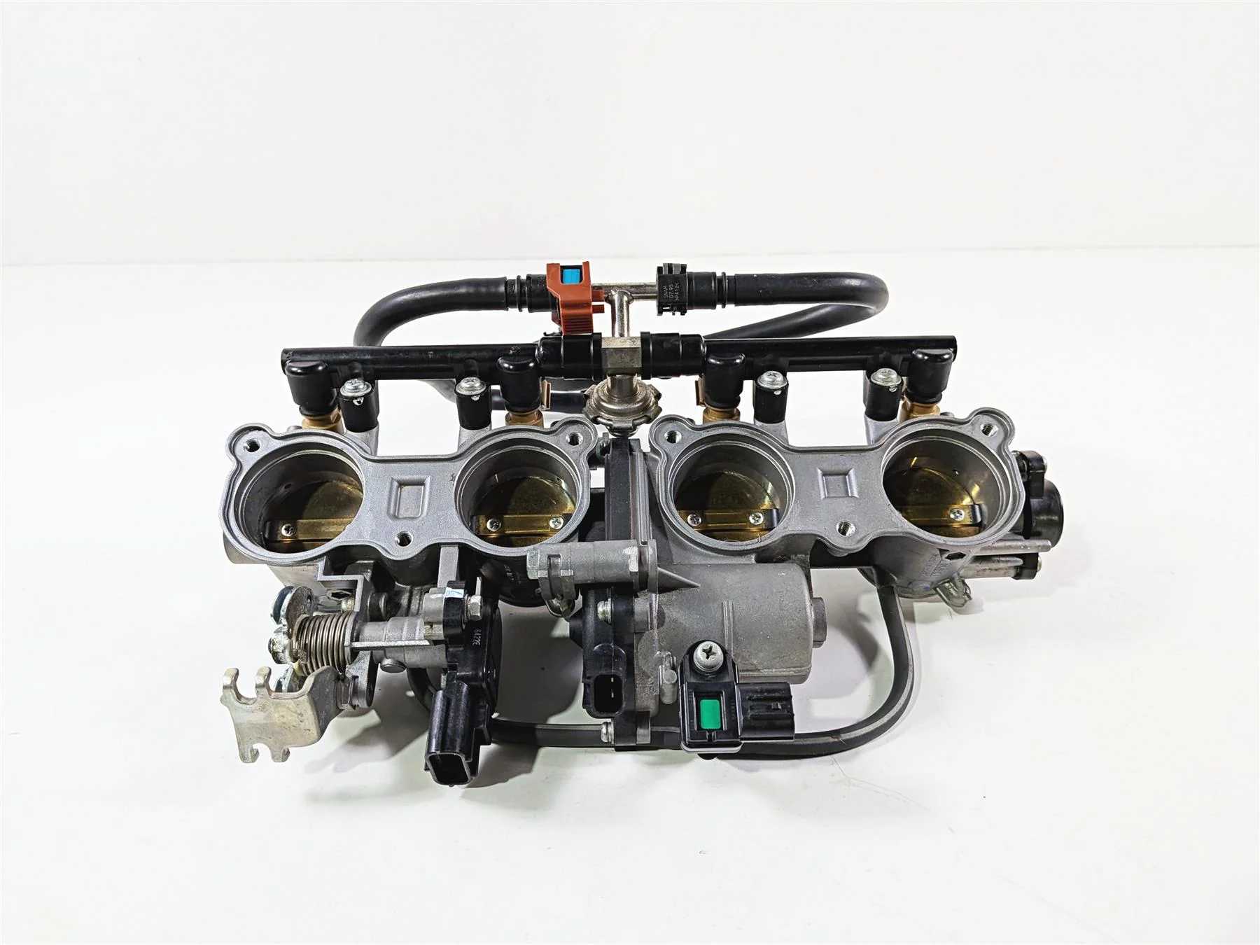 2016 Yamaha YZF R1 RN32 Mikuni Throttle Body Bodies Fuel Injectors 2CR-13750-00 - Image 2