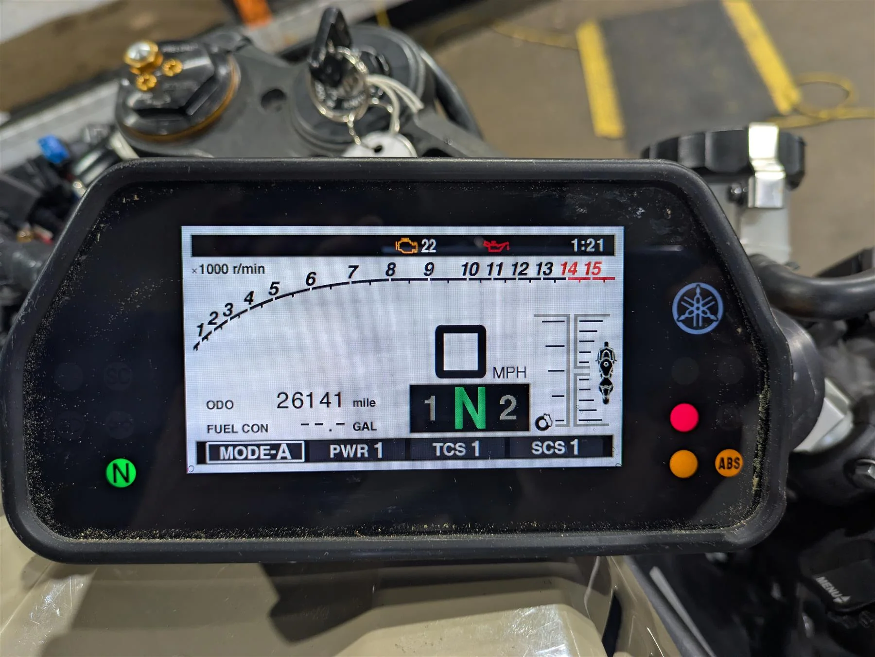 2016 Yamaha YZF R1 RN32 Speedometer Gauges 26K For Parts 2CR-83500-20-00 - Image 2
