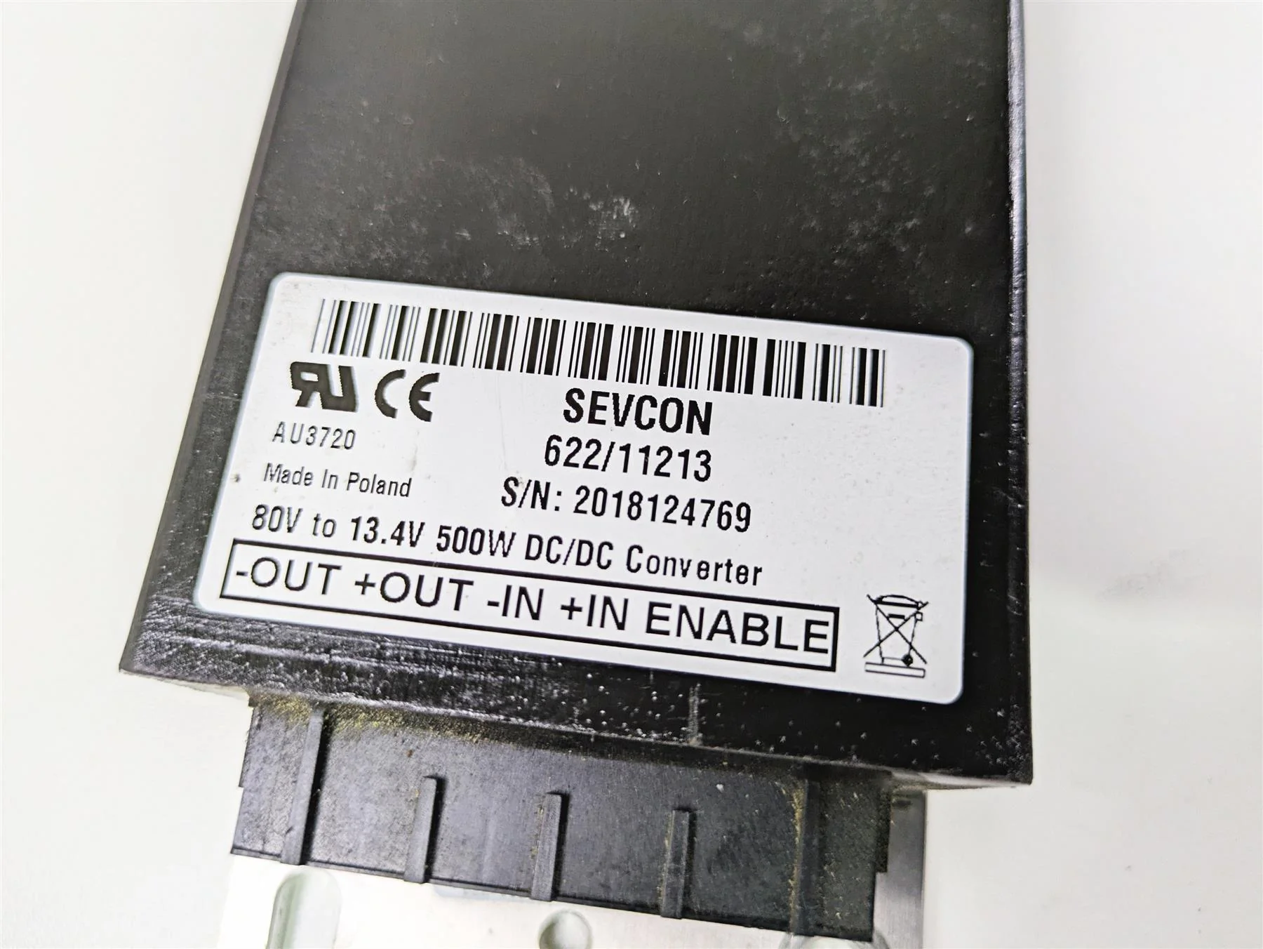 2016 Zero Motorcycles S 9.8 Dc Dc Converter 500W 80V 13.4V Sevcon 60-07190 - Image 8