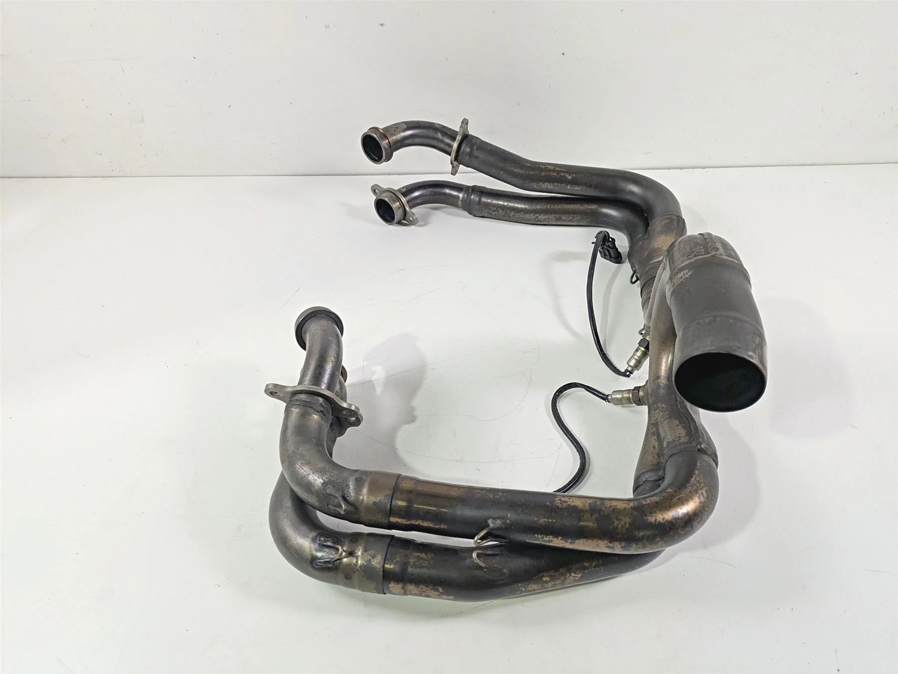 2017 Aprilia RSV 1100 Tuono V4 Factory Exhaust Header Set - Dent 858738 2B003347 - Image 5