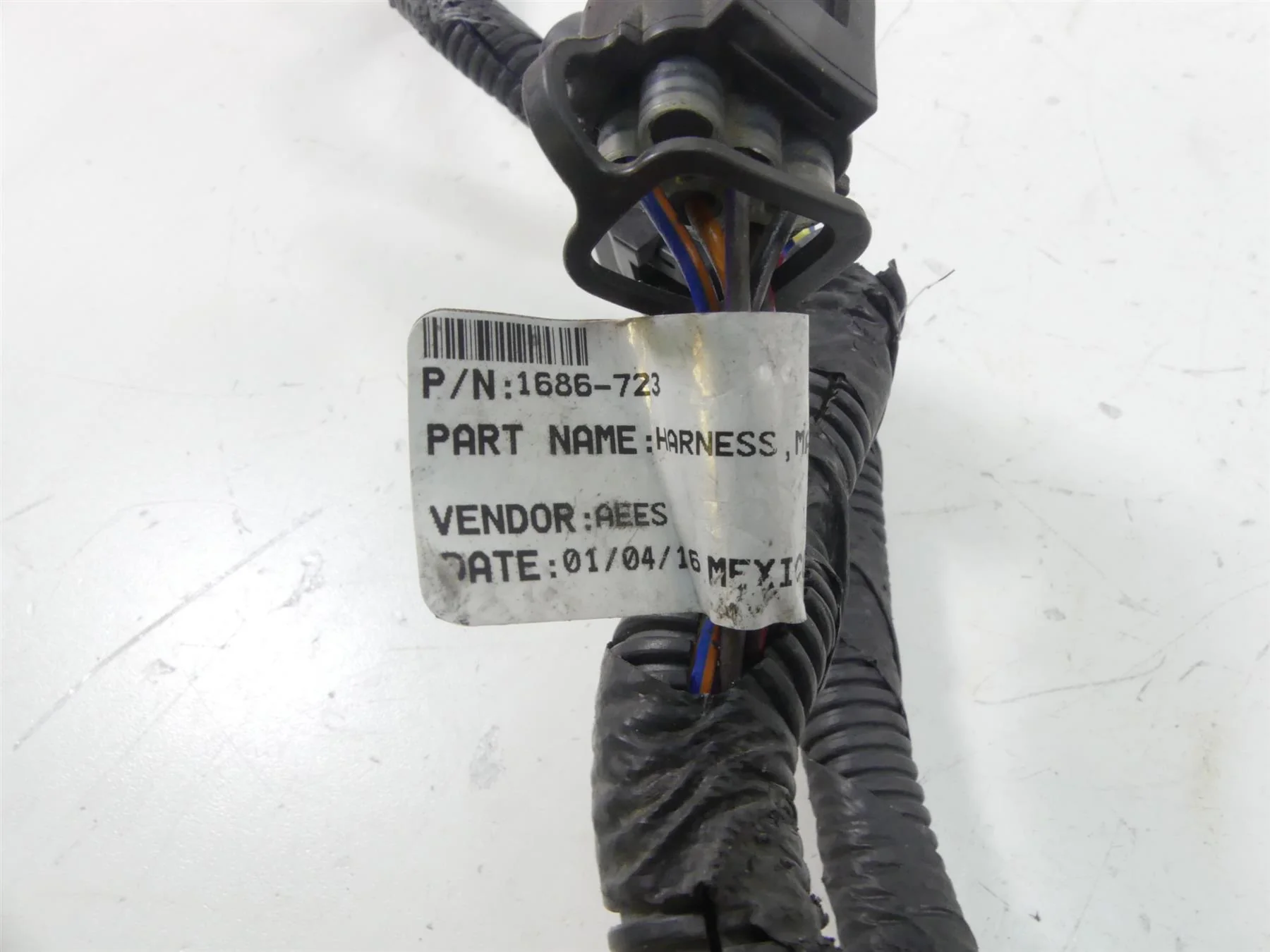 2017 Arctic Mountain Cat M8000 153 Main Wiring Harness Loom - No Cuts 1686-723 - Image 2