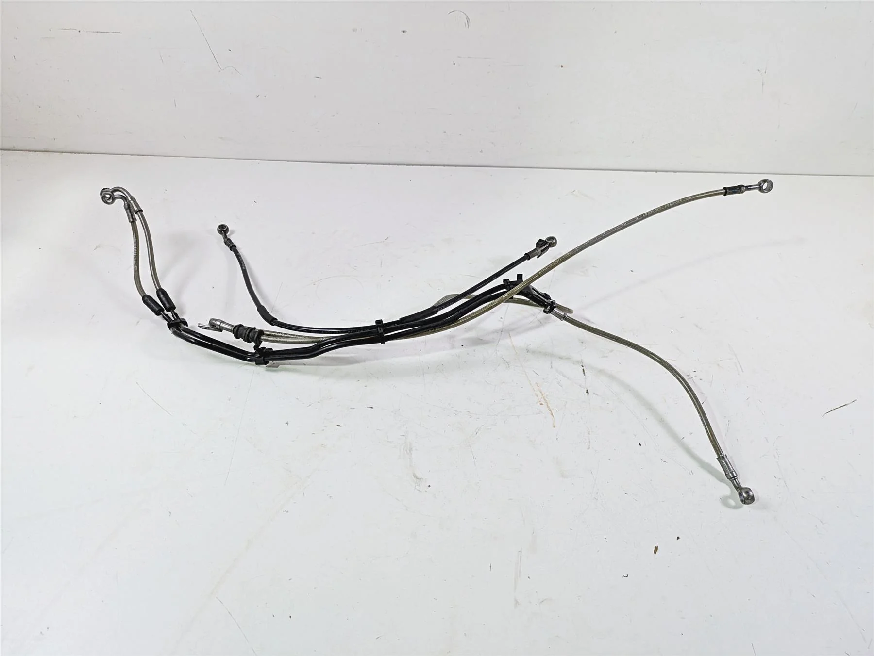 2017 BMW F800GS Adv K75 Front Abs Brake Line Hose Set 34328537725