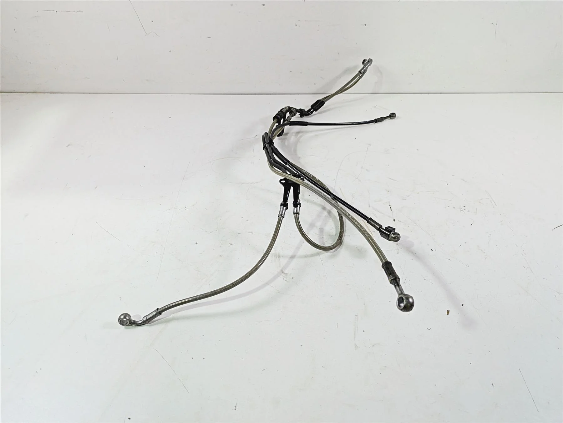 2017 BMW F800GS Adv K75 Front Abs Brake Line Hose Set 34328537725 - Image 2