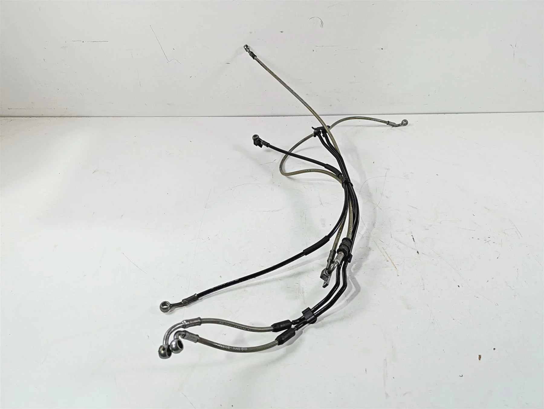 2017 BMW F800GS Adv K75 Front Abs Brake Line Hose Set 34328537725 - Image 4