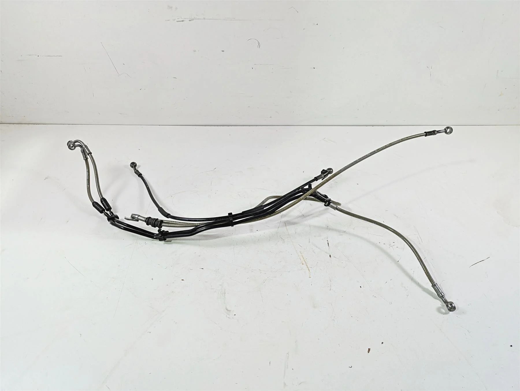 2017 BMW F800GS Adv K75 Front Abs Brake Line Hose Set 34328537725 - Image 5