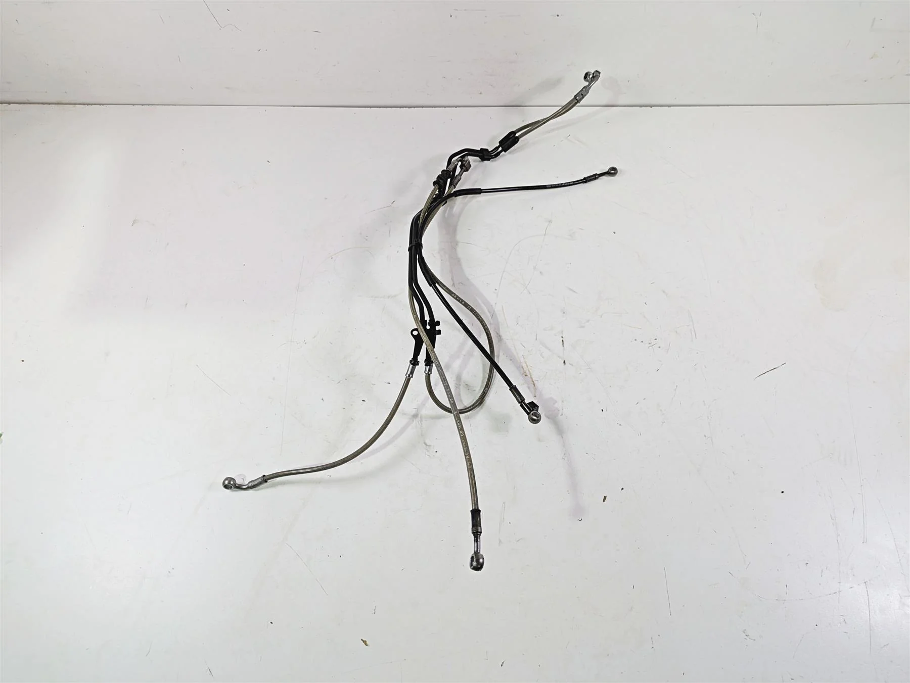 2017 BMW F800GS Adv K75 Front Abs Brake Line Hose Set 34328537725 - Image 6