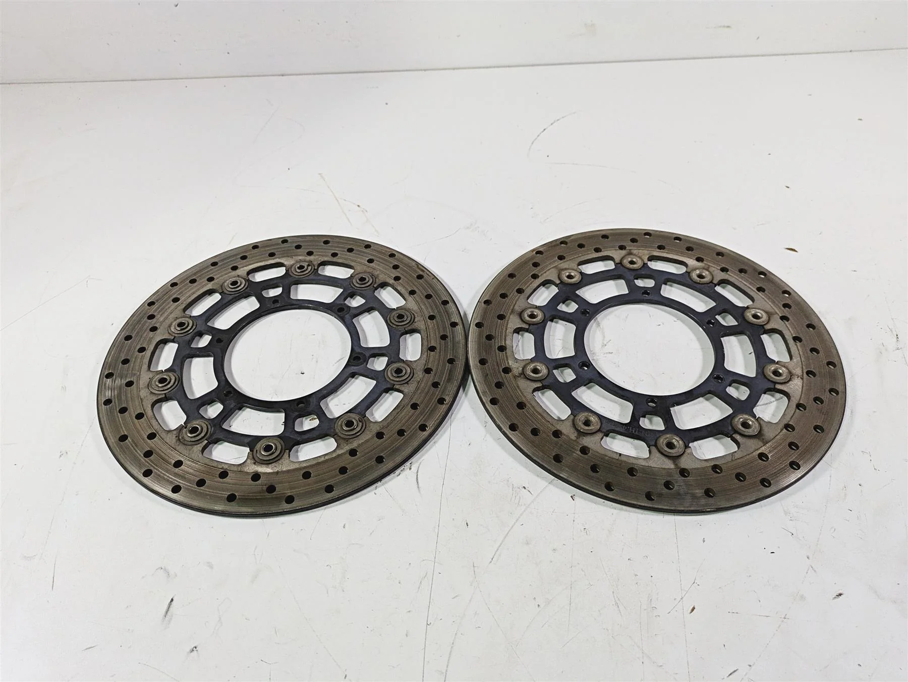 2017 BMW F800GS Adv K75 Front Brake Disc Rotor Set 300mm 34117713131 - Image 4