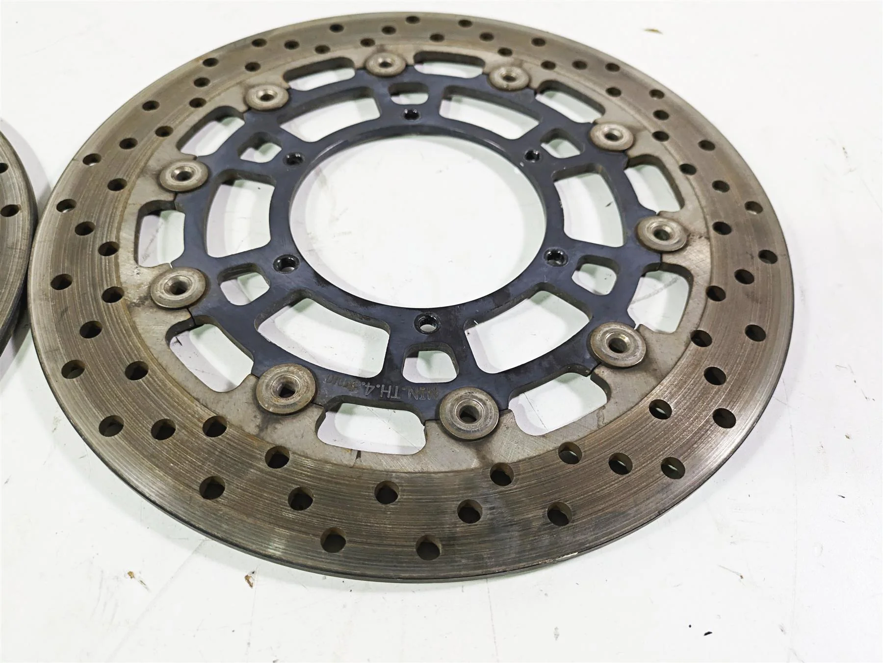 2017 BMW F800GS Adv K75 Front Brake Disc Rotor Set 300mm 34117713131 - Image 7