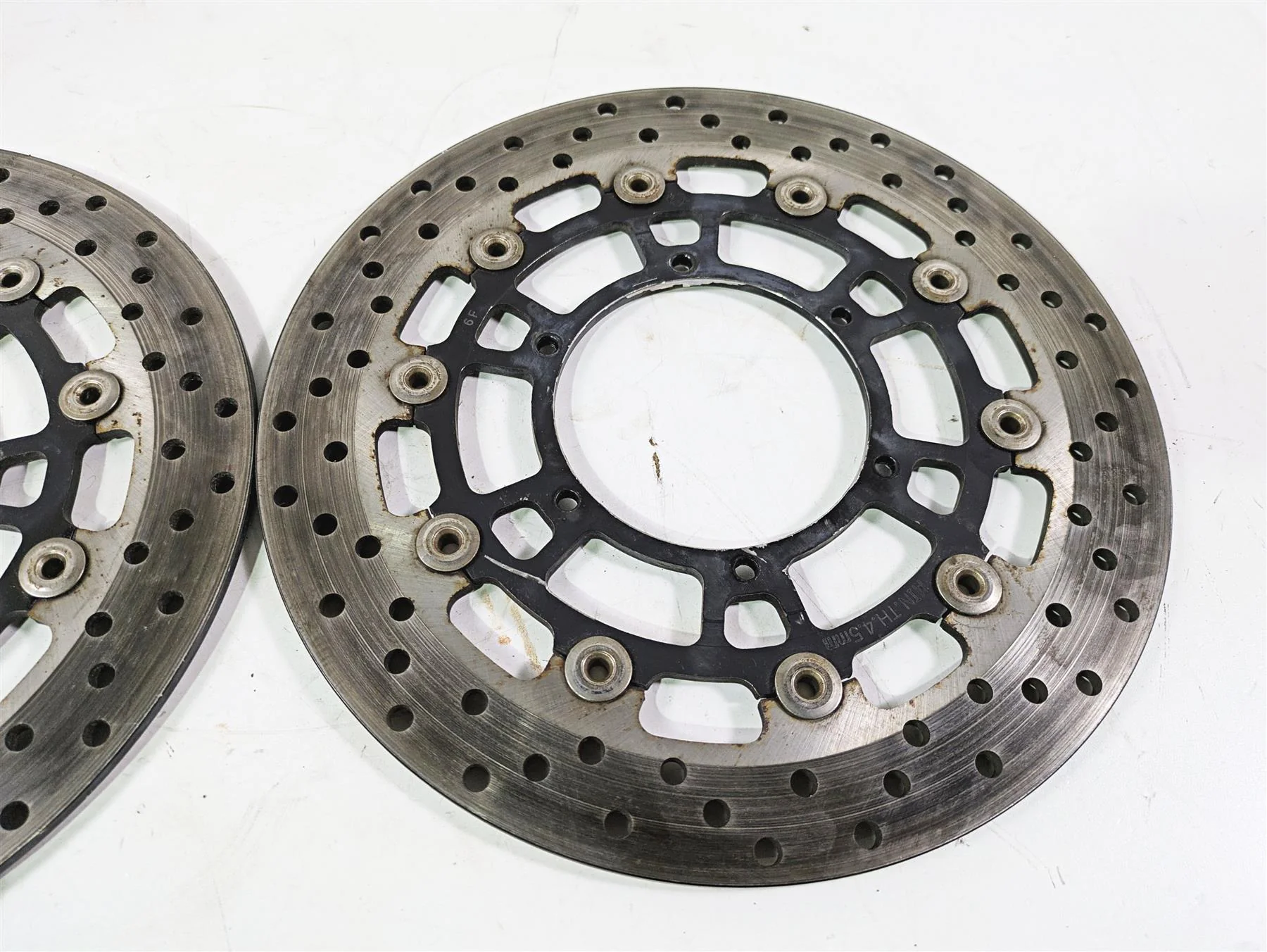 2017 BMW F800GS Adv K75 Front Brake Disc Rotor Set 300Mm 34117713131 - Image 9