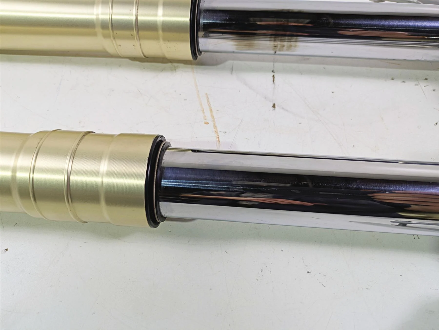 2017 BMW F800GS Adv K75 Front Fork Leg Set - Read 31427711181 31427711182 - Image 6