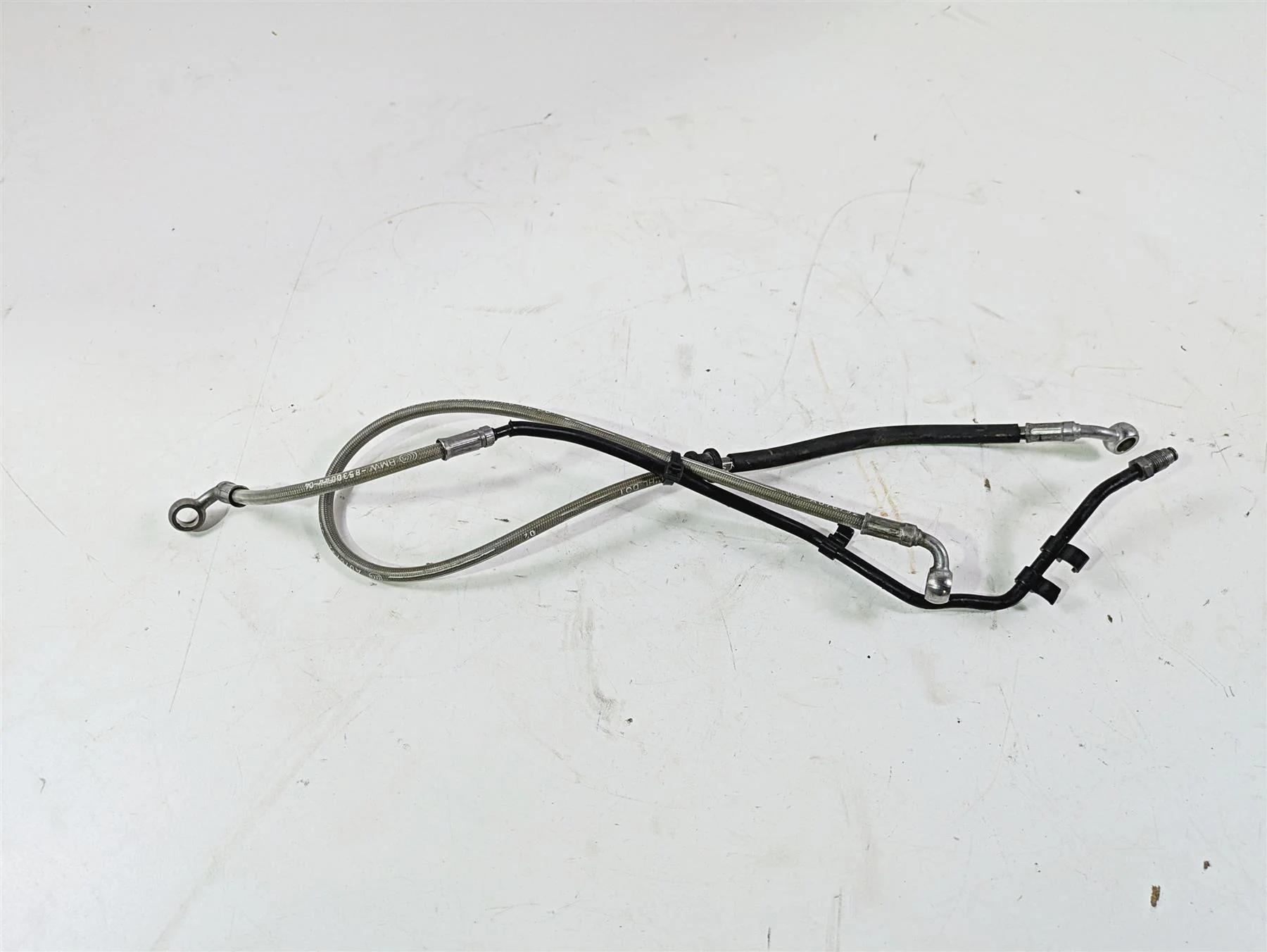 2017 BMW F800GS Adv K75 Rear Abs Brake Line Hose Set 34328530043 - Image 3