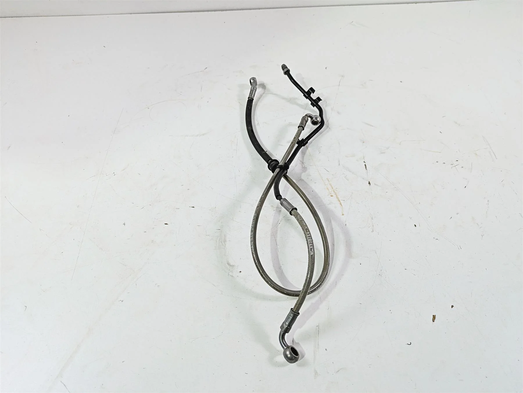 2017 BMW F800GS Adv K75 Rear Abs Brake Line Hose Set 34328530043 - Image 4