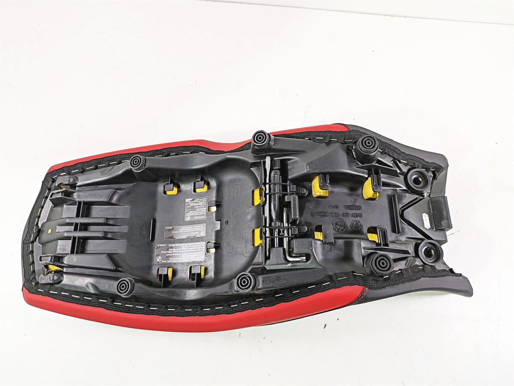 2017 BMW F800GS Adv K75 Seat Saddle Black Red 890mm 52538560377 - Image 8