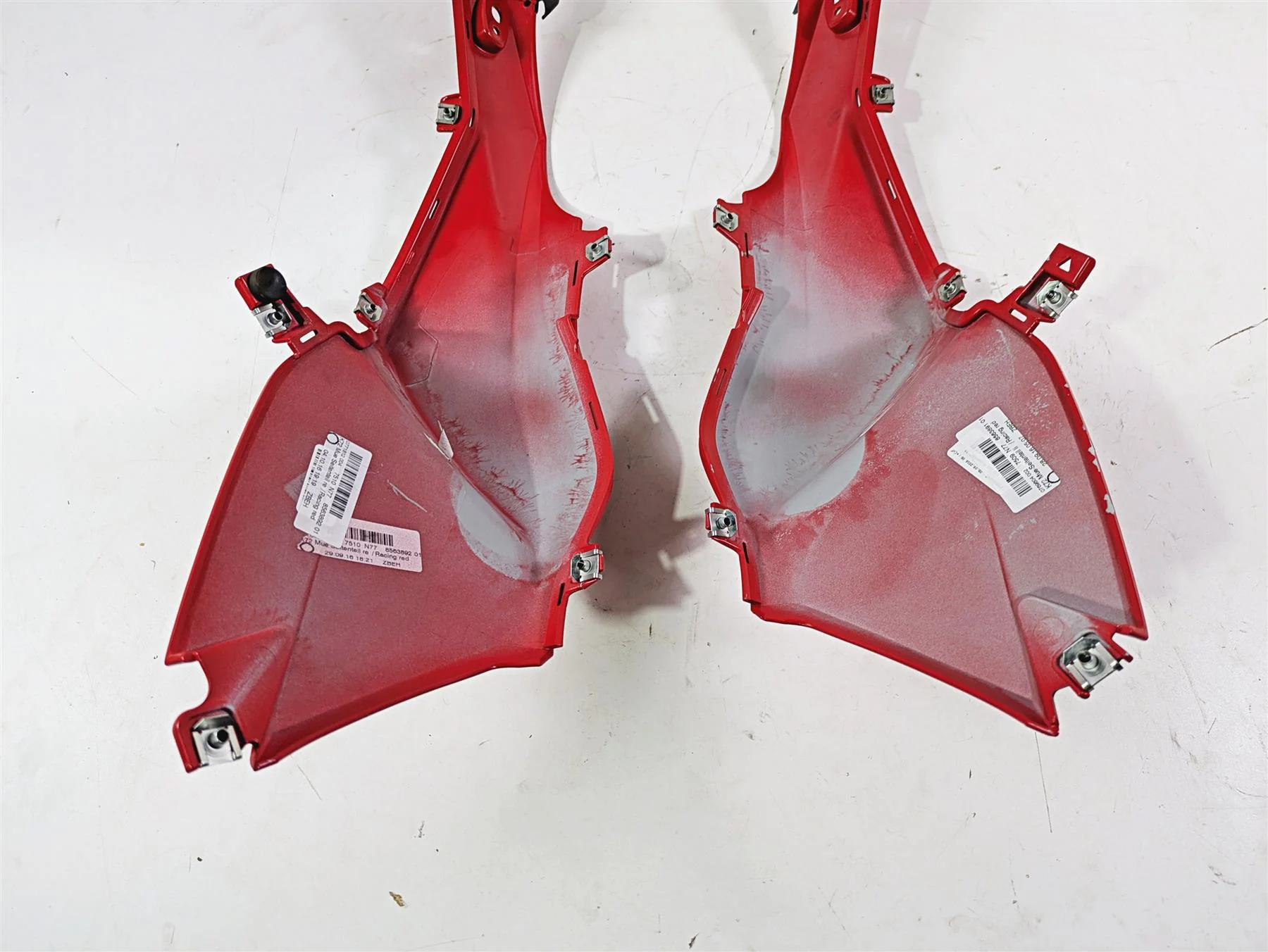 2017 BMW F800GS Adv K75 Upper Tank Cover Fairing Set Racing Red 46638555625 - Image 11