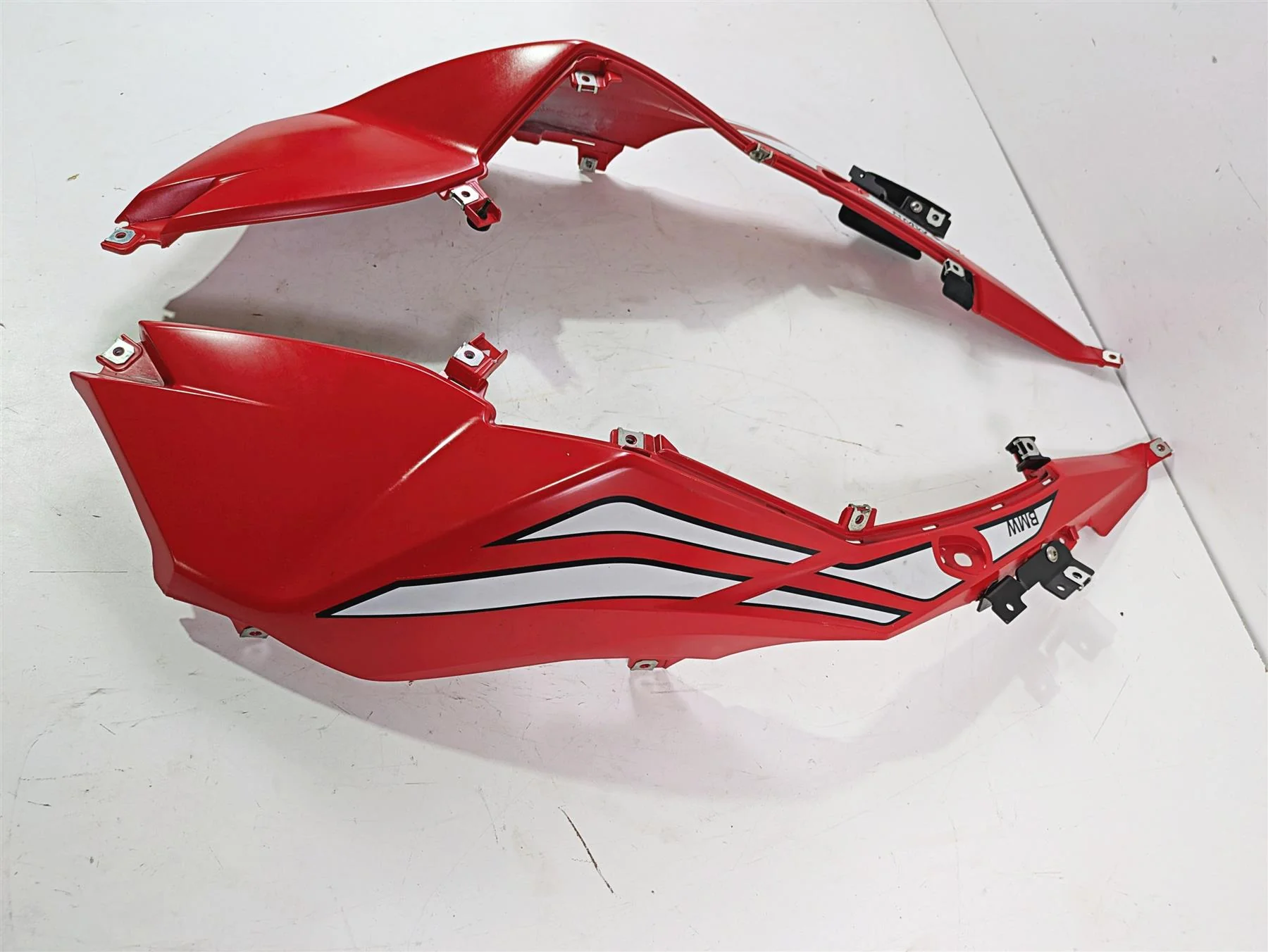 2017 BMW F800GS Adv K75 Upper Tank Cover Fairing Set Racing Red 46638555625 - Image 2