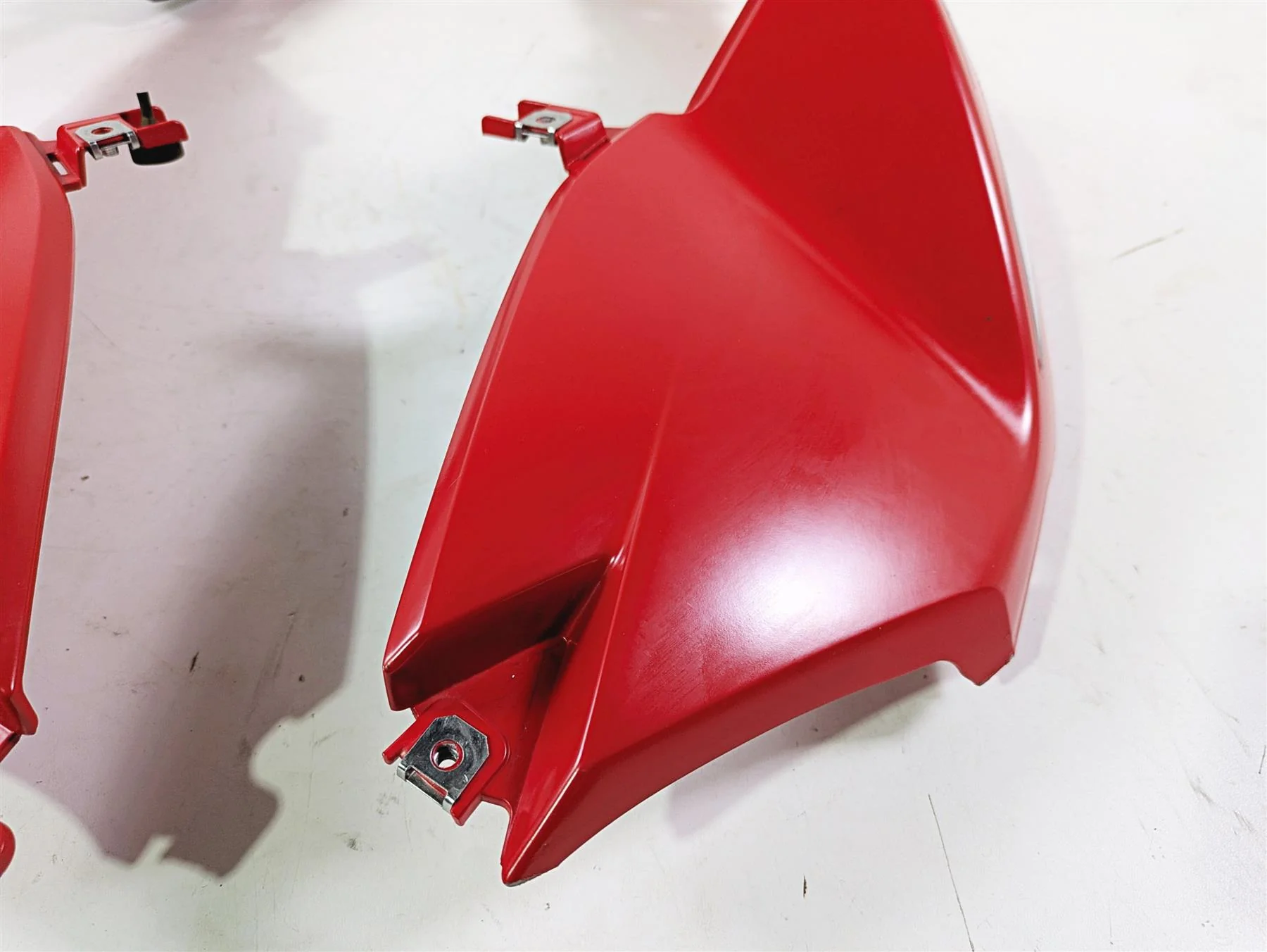 2017 BMW F800GS Adv K75 Upper Tank Cover Fairing Set Racing Red 46638555625 - Image 7