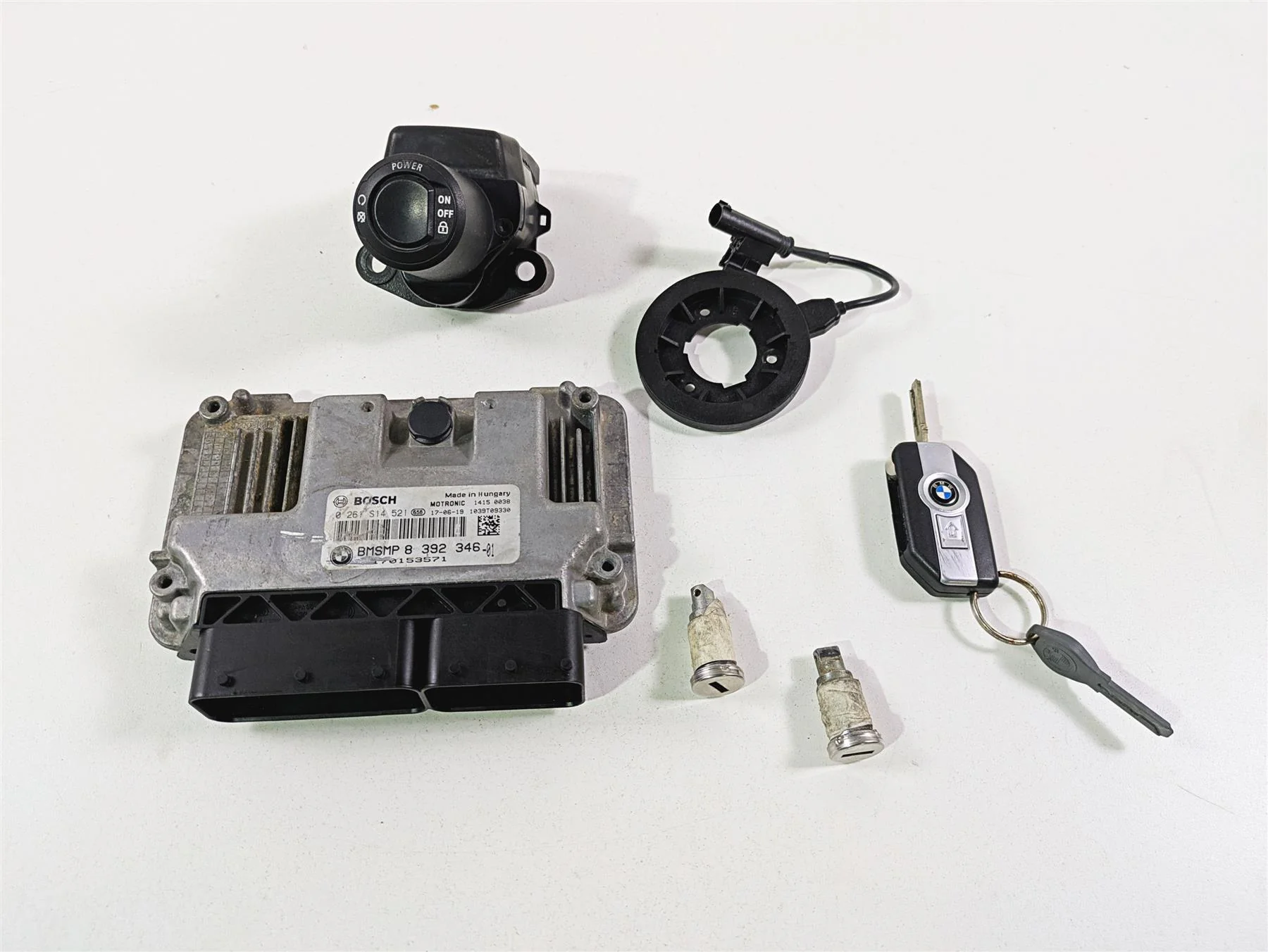 2017 BMW R1200 GS K50 Cdi Ecm Handsfree Ignition Switch Key Lock Set 13618392346
