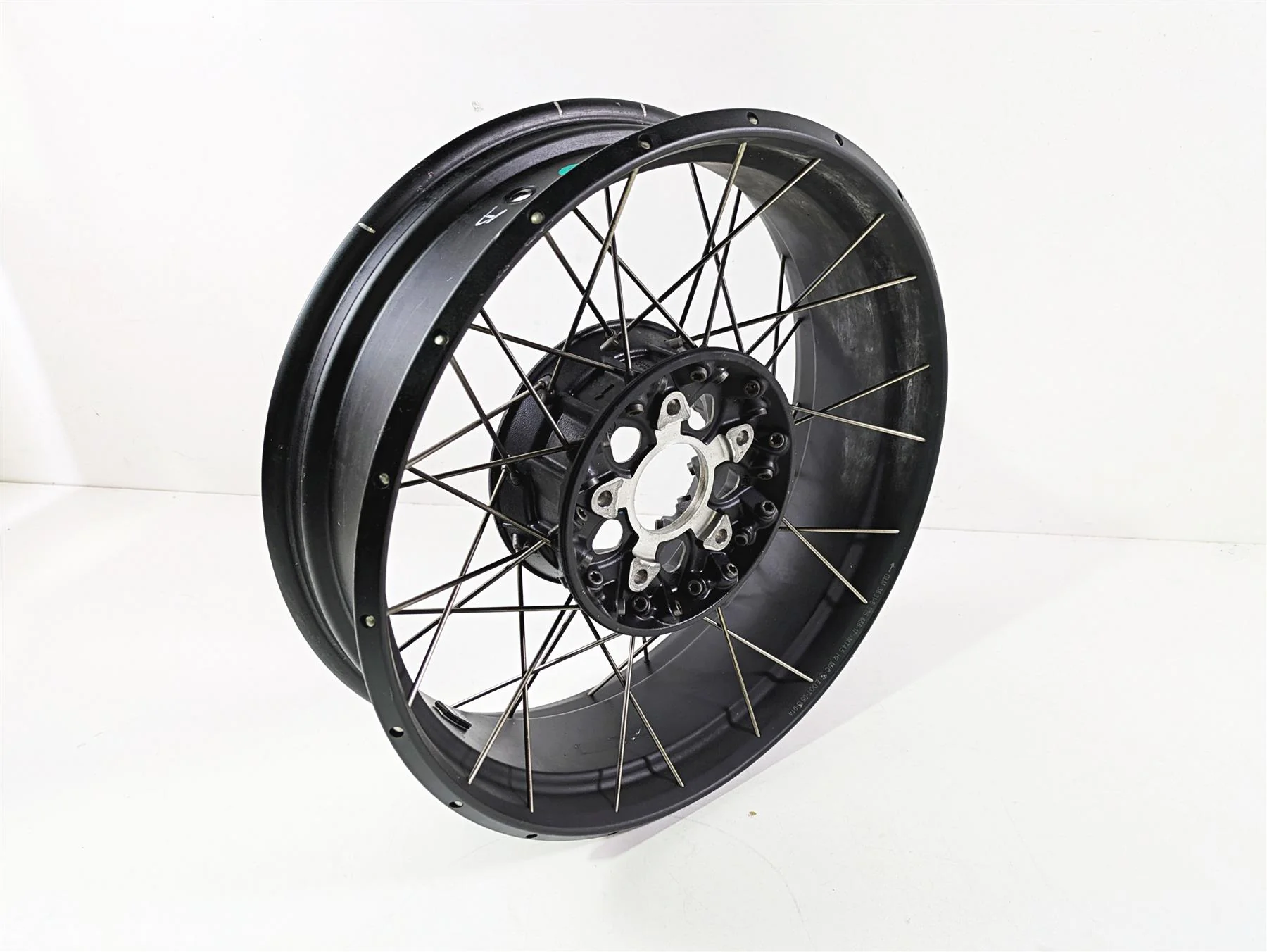 2017 BMW R1200 GS K50 Straight 17x4.5 Rear Wheel Spoke Rim 36318526651 - Image 12