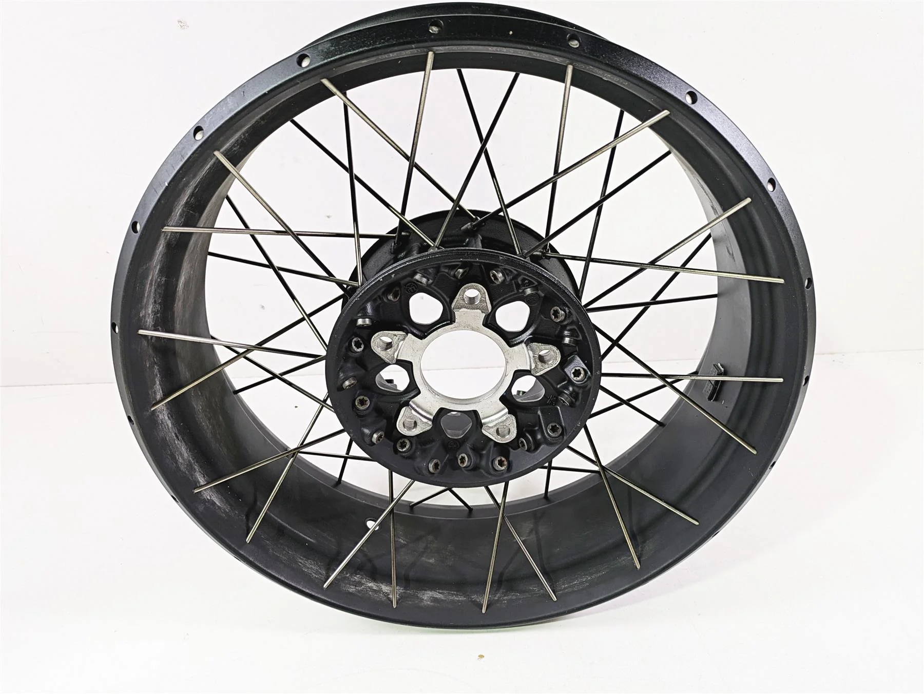 2017 BMW R1200 GS K50 Straight 17x4.5 Rear Wheel Spoke Rim 36318526651 - Image 4
