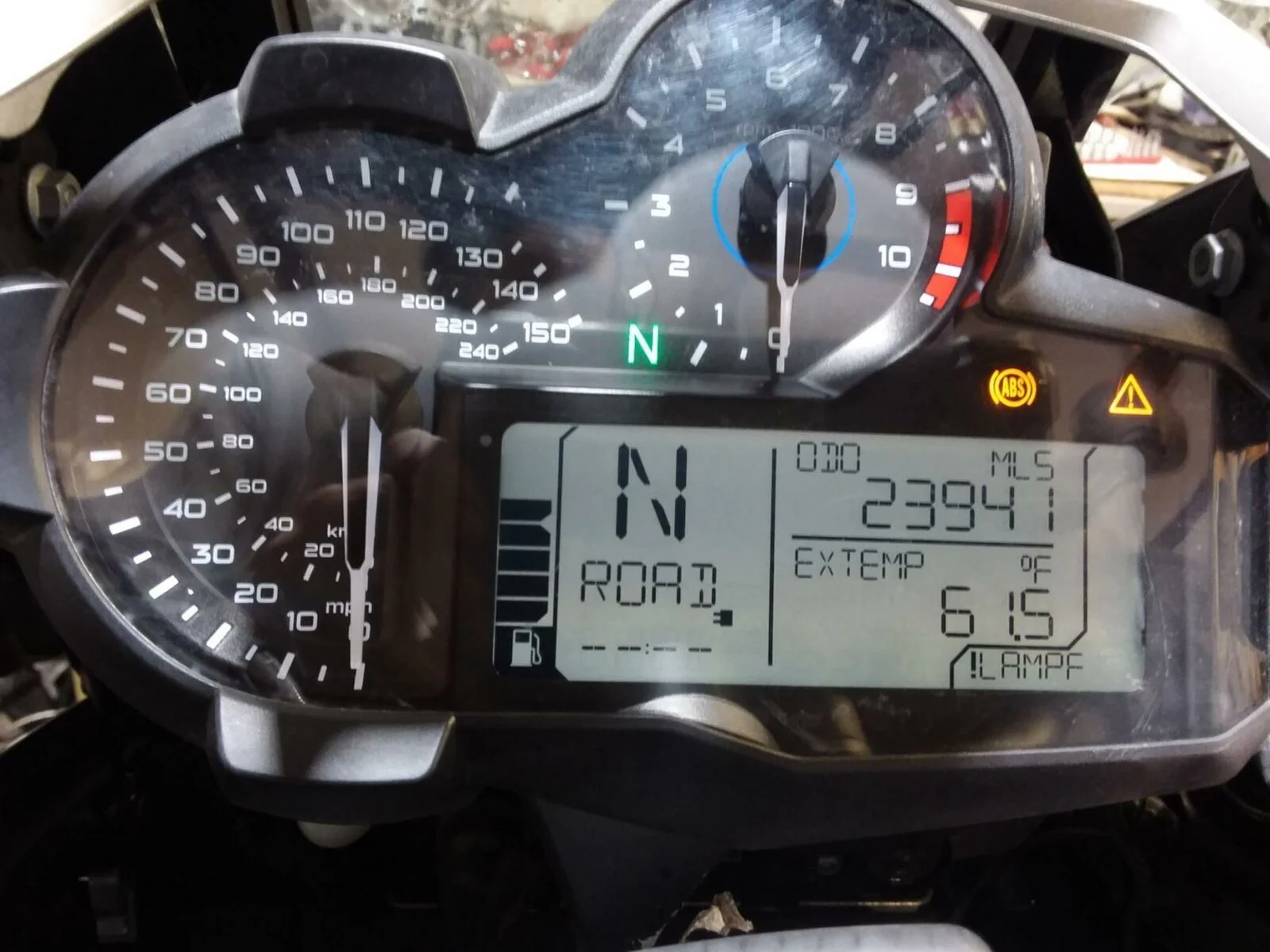 2017 BMW R1200GS GSW K50 Speedometer Gauges Instrument Cluster 23K 62118569433 - Image 2