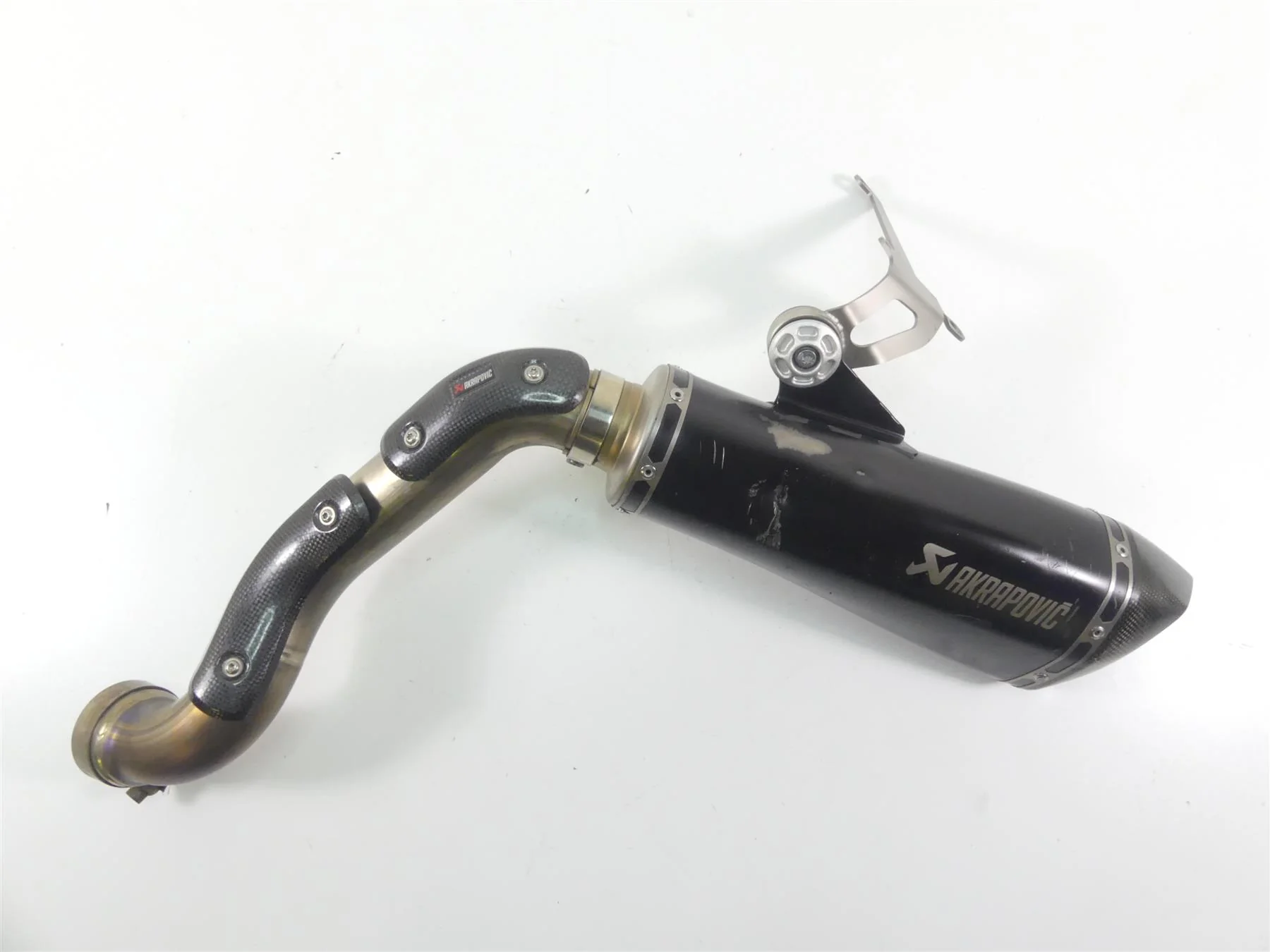 2017 BMW RnineT Racer K32 Akrapovic Slip On Exhaust Pipe Muffler 77112455702