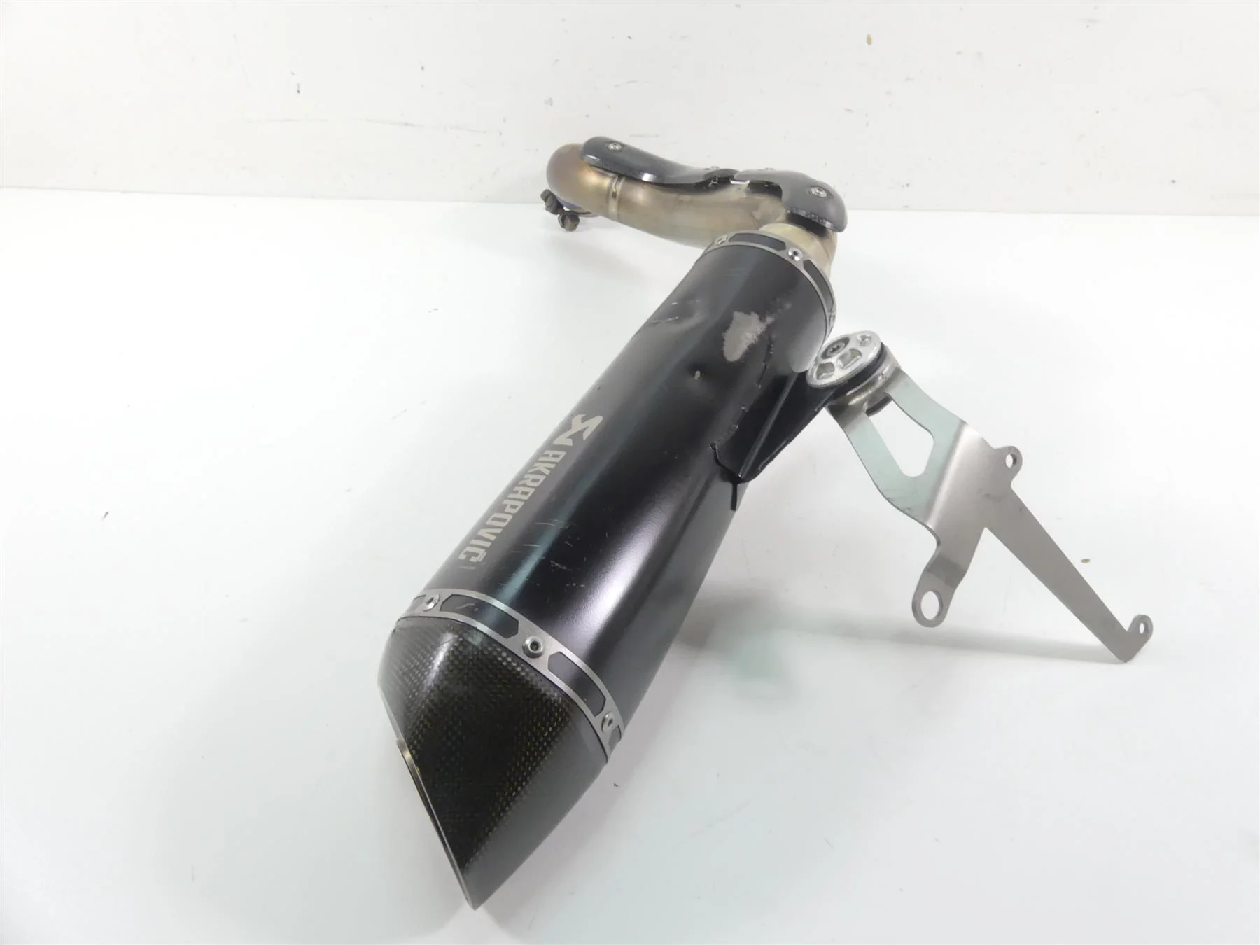 2017 BMW RnineT Racer K32 Akrapovic Slip On Exhaust Pipe Muffler 77112455702 - Image 10