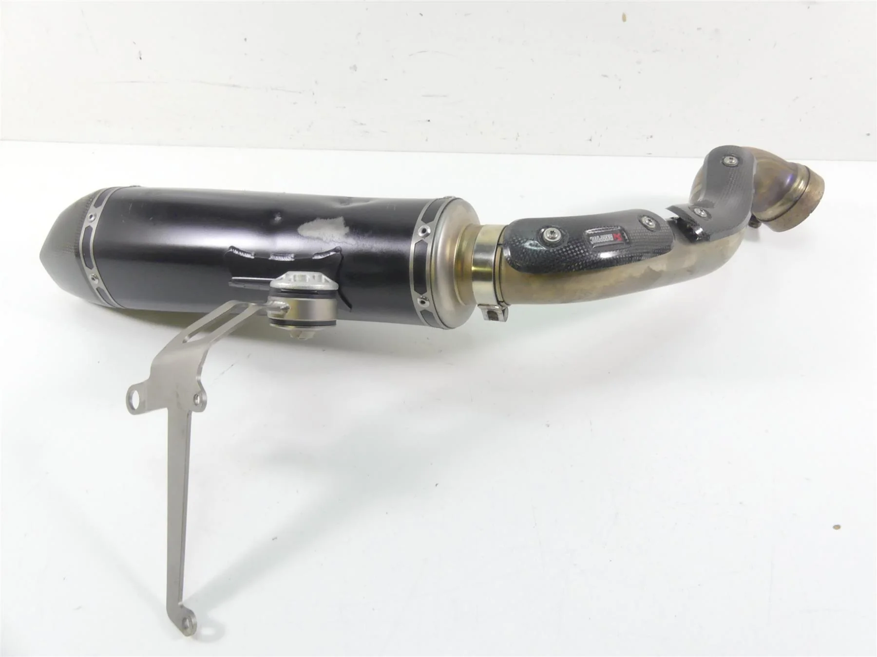 2017 BMW RnineT Racer K32 Akrapovic Slip On Exhaust Pipe Muffler 77112455702 - Image 11