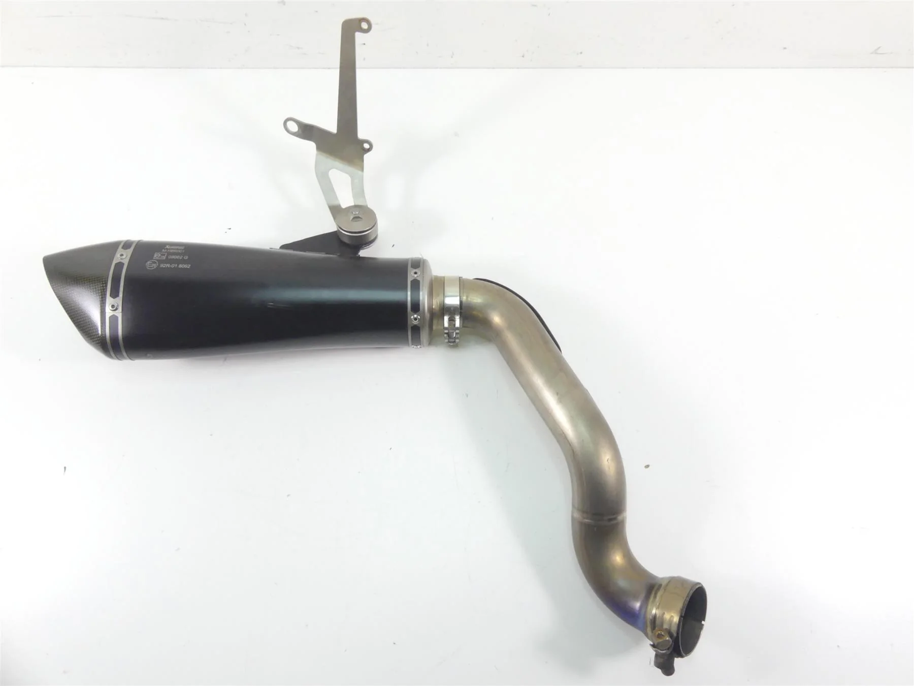 2017 BMW RnineT Racer K32 Akrapovic Slip On Exhaust Pipe Muffler 77112455702 - Image 5