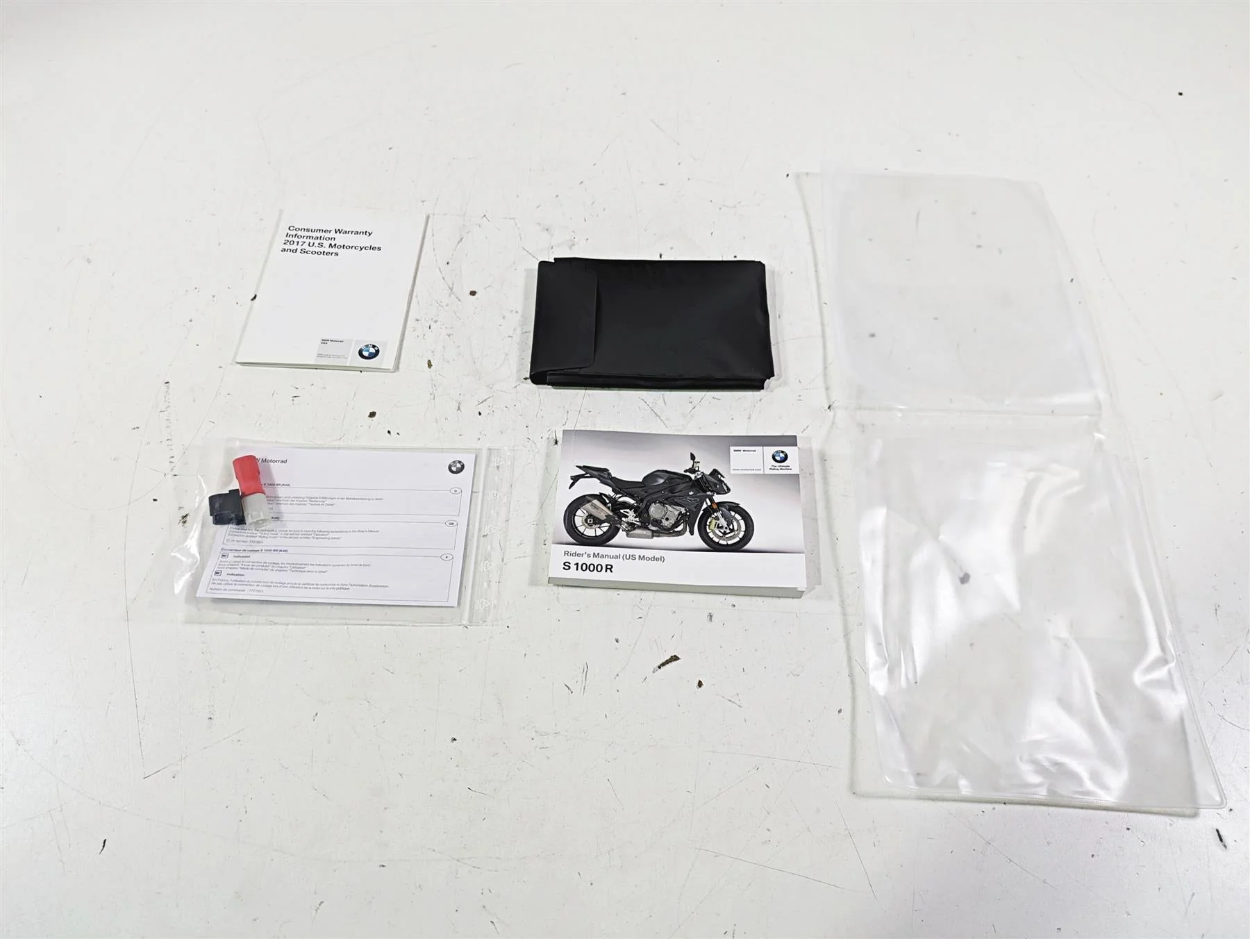2017 BMW S1000R K47 Owners Manual Booklet & Bag Set 01408387927