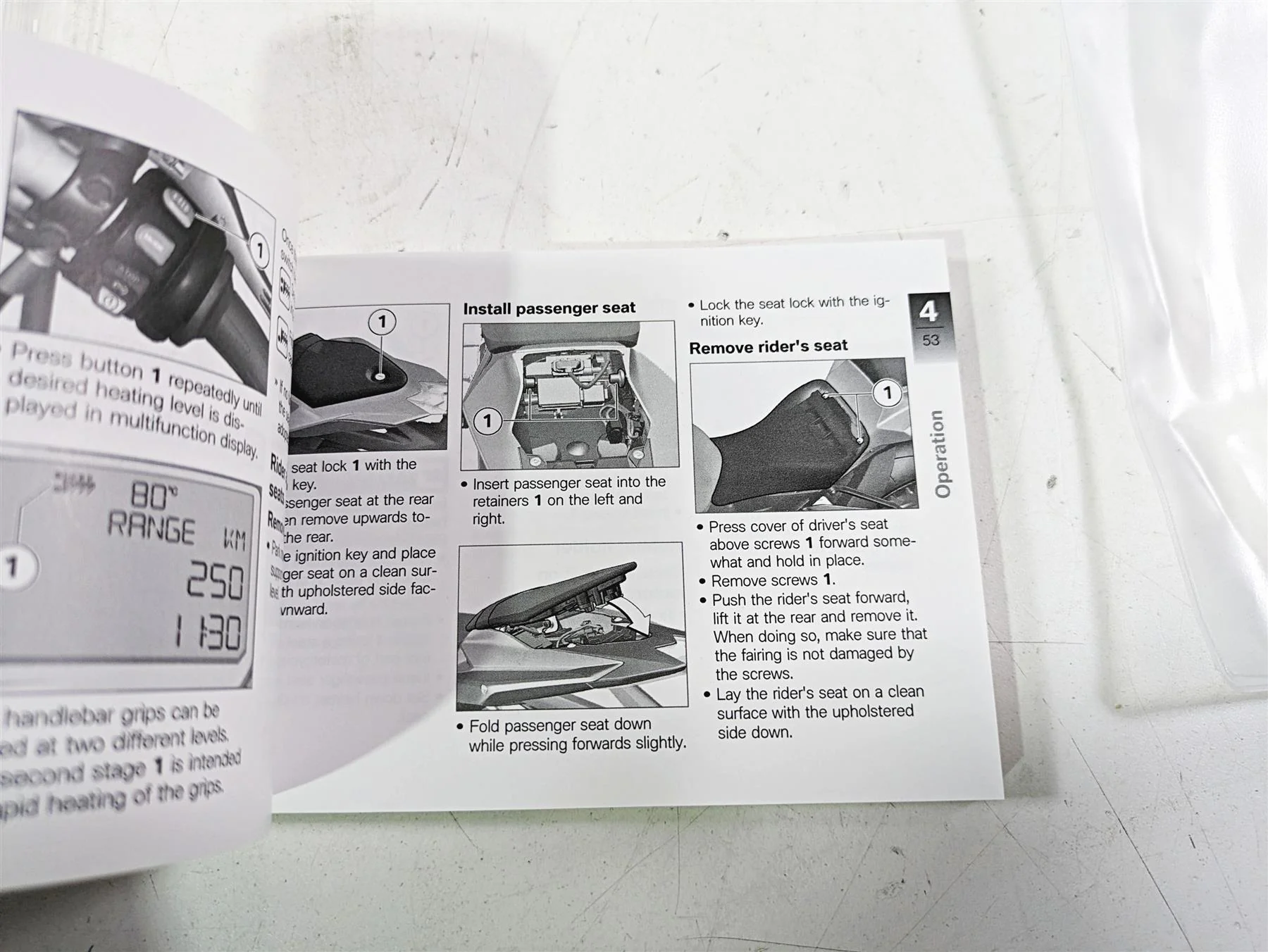 2017 BMW S1000R K47 Owners Manual Booklet & Bag Set 01408387927 - Image 11
