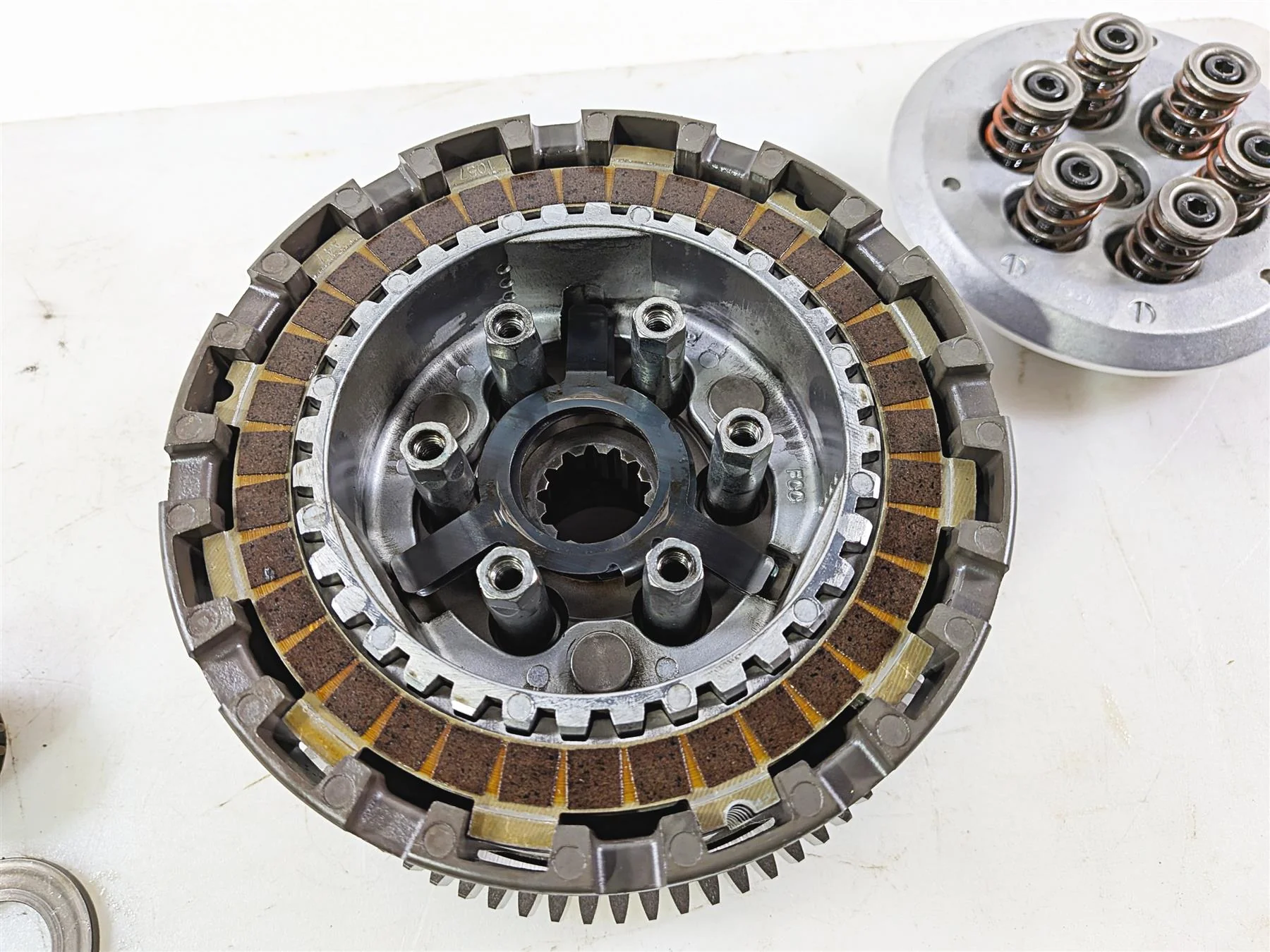 2017 BMW S1000RR K46 Clutch Basket Pressure Plate Friction Disc Set 21217715331 - Image 10