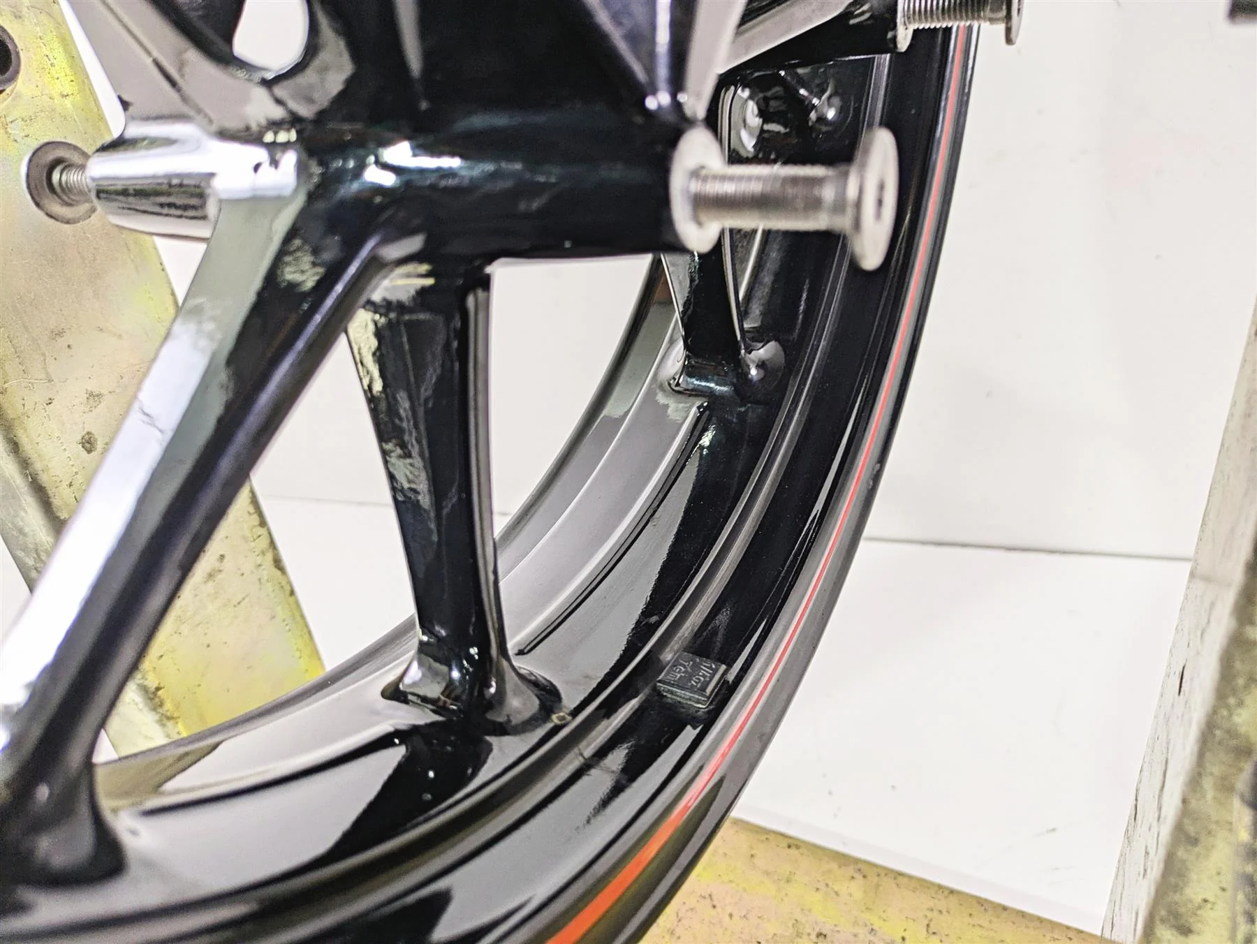 2017 BMW S1000RR K46 Front Wheel Rim 17x3.5 - Dent 36318556000 - Image 6