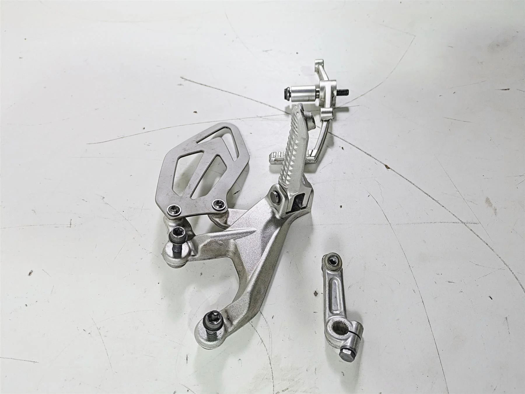 2017 BMW S1000RR K46 Left Foot Peg Set & Shifter Parts 46717728307 - Image 2
