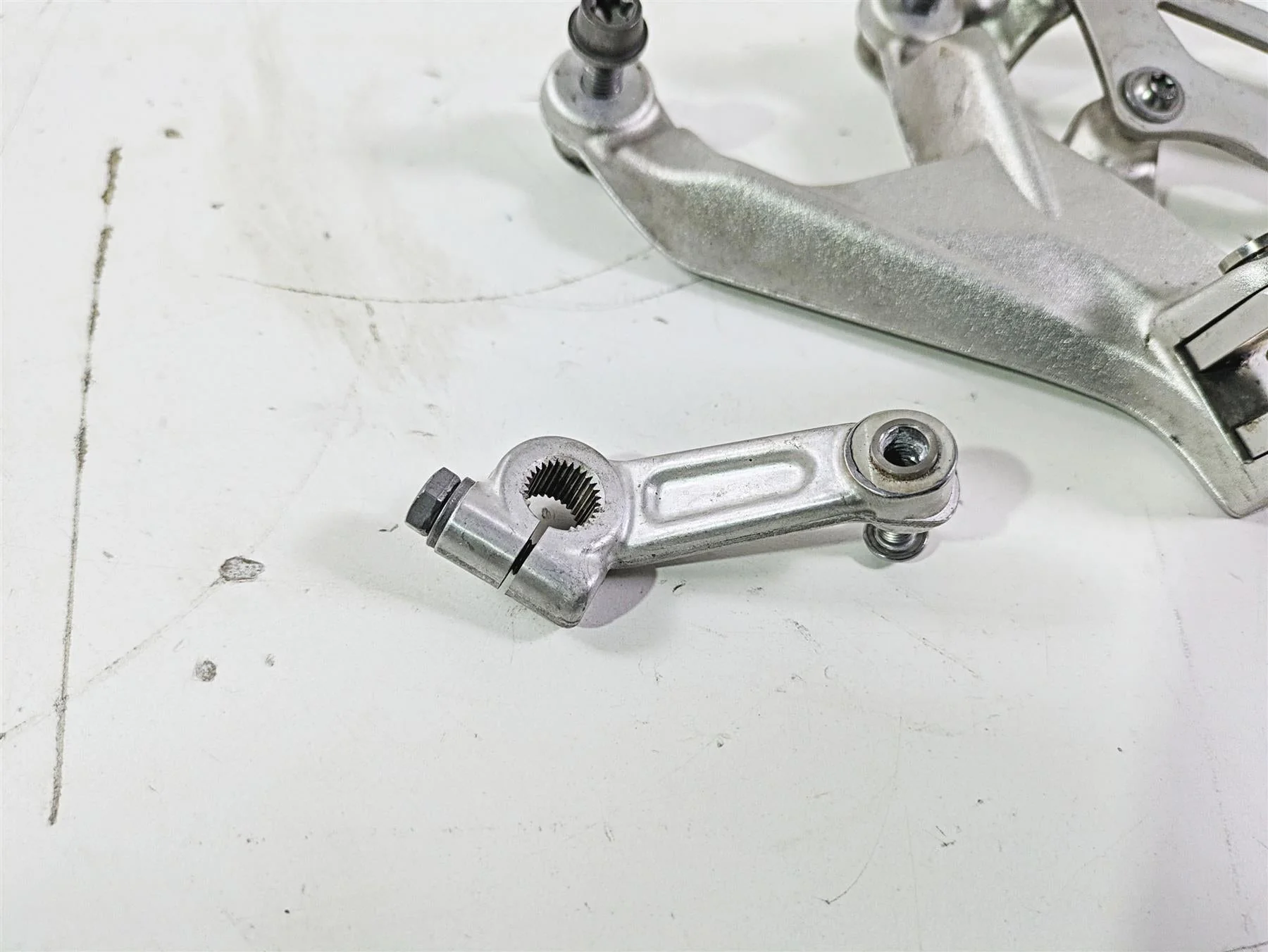 2017 BMW S1000RR K46 Left Foot Peg Set & Shifter Parts 46717728307 - Image 7