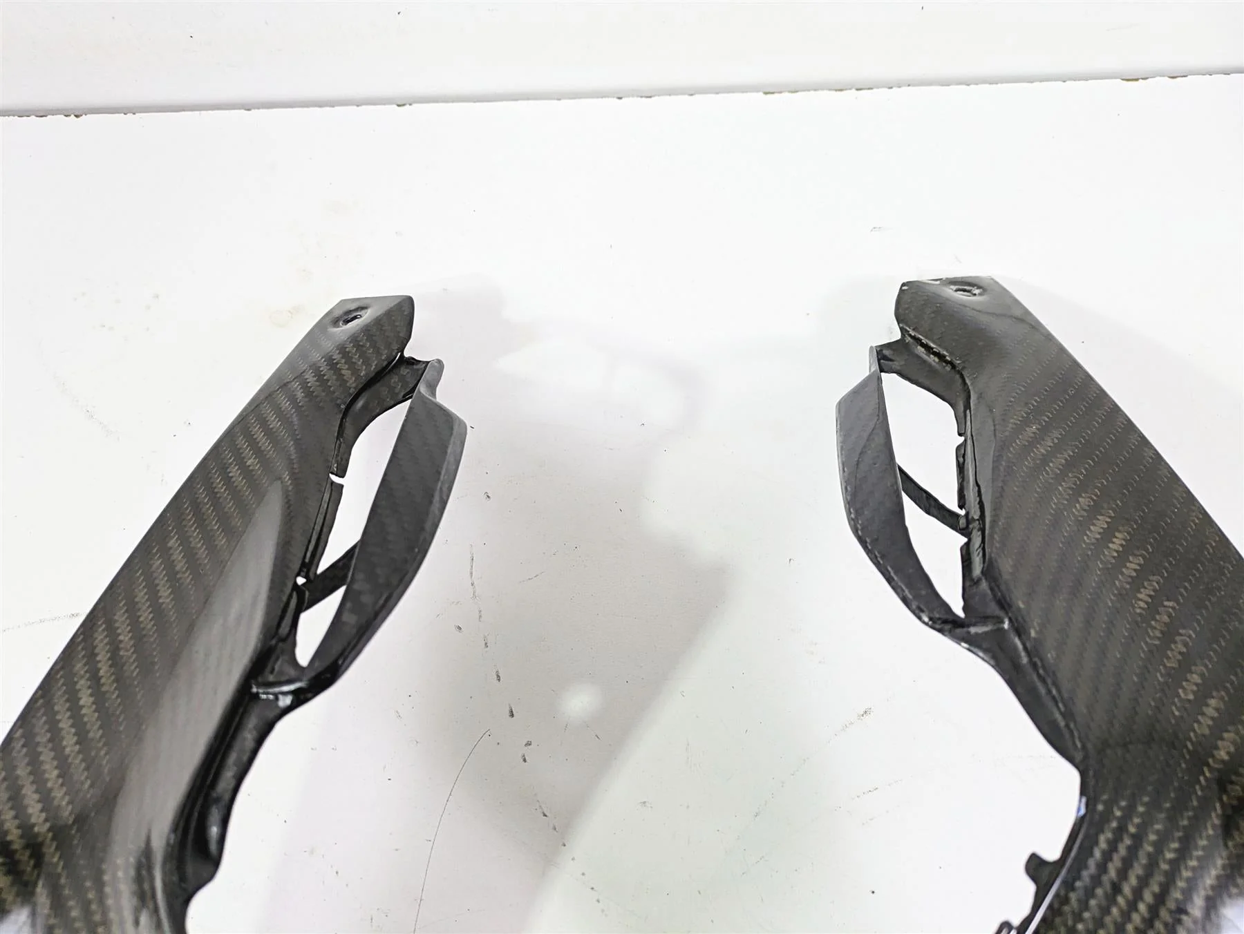 2017 BMW S1000RR K46 Left Right Carbon Fiber Tank Trim Fairing Cover Set - Image 5