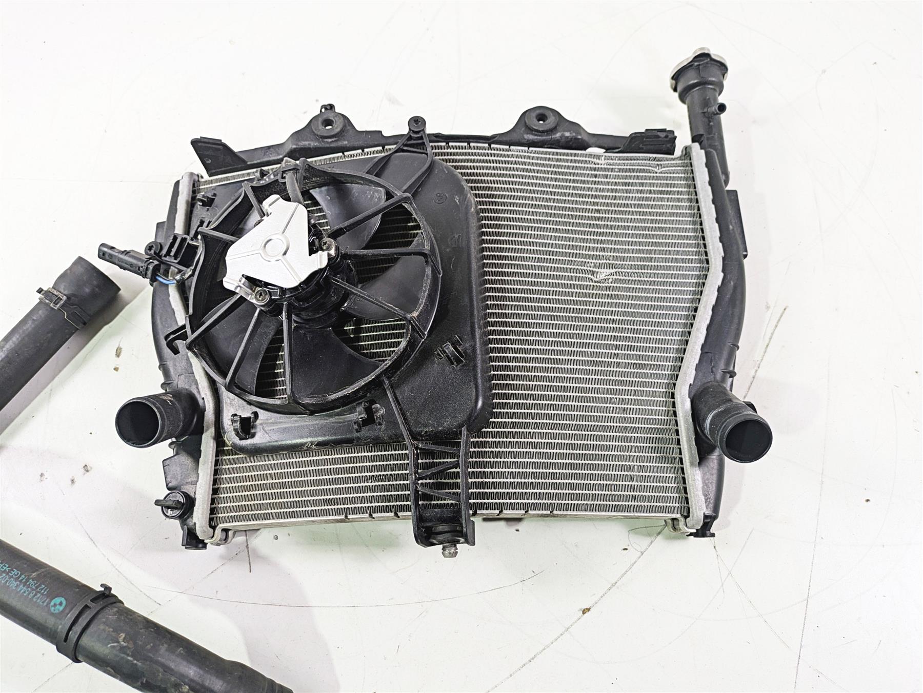 2017 BMW S1000RR K46 Radiator Fans & Hoses - Little Bent 17118546822 - Image 2