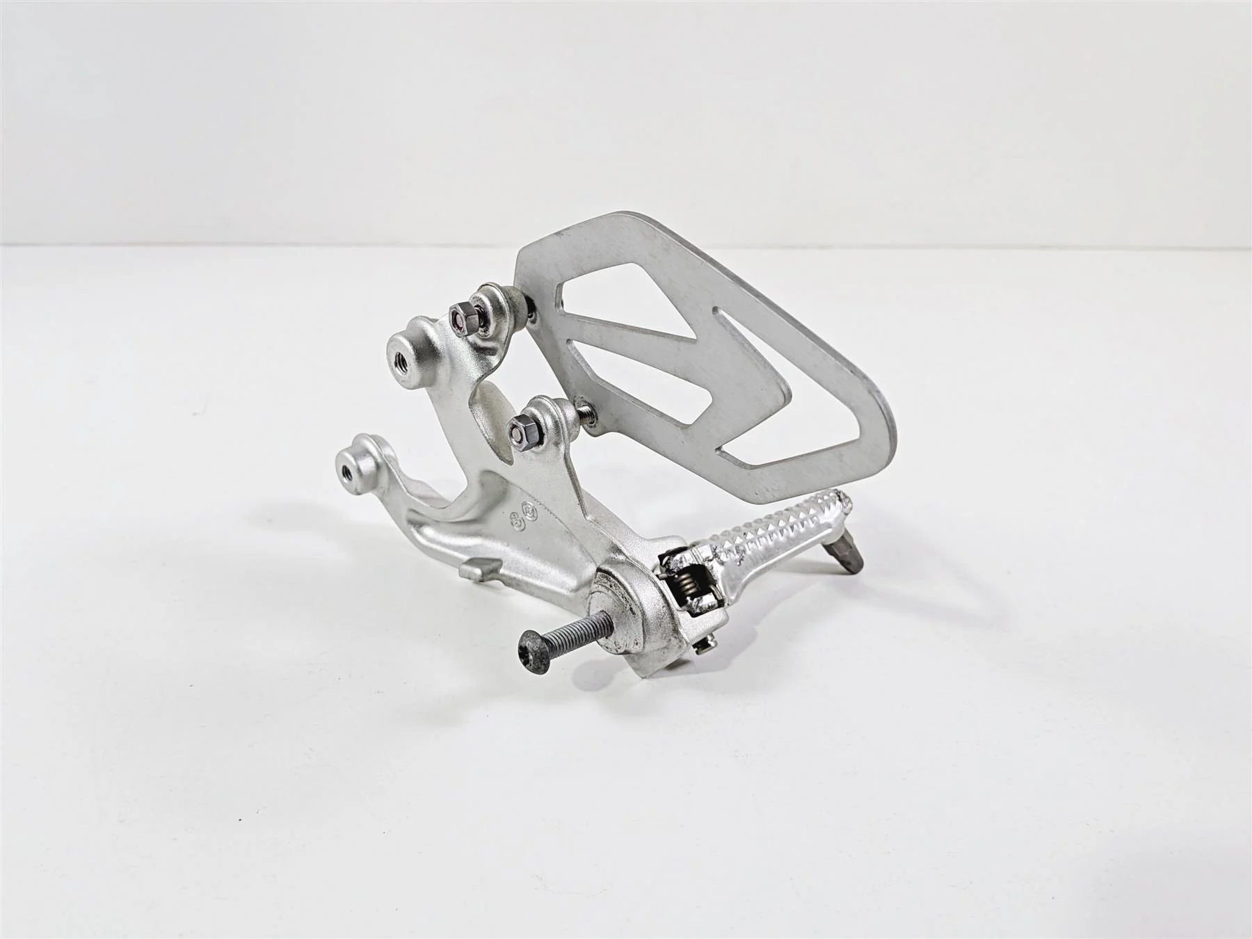 2017 BMW S1000RR K46 Right Rider Driver Foot Peg Rest & Heal Guard 46717728308 - Image 5