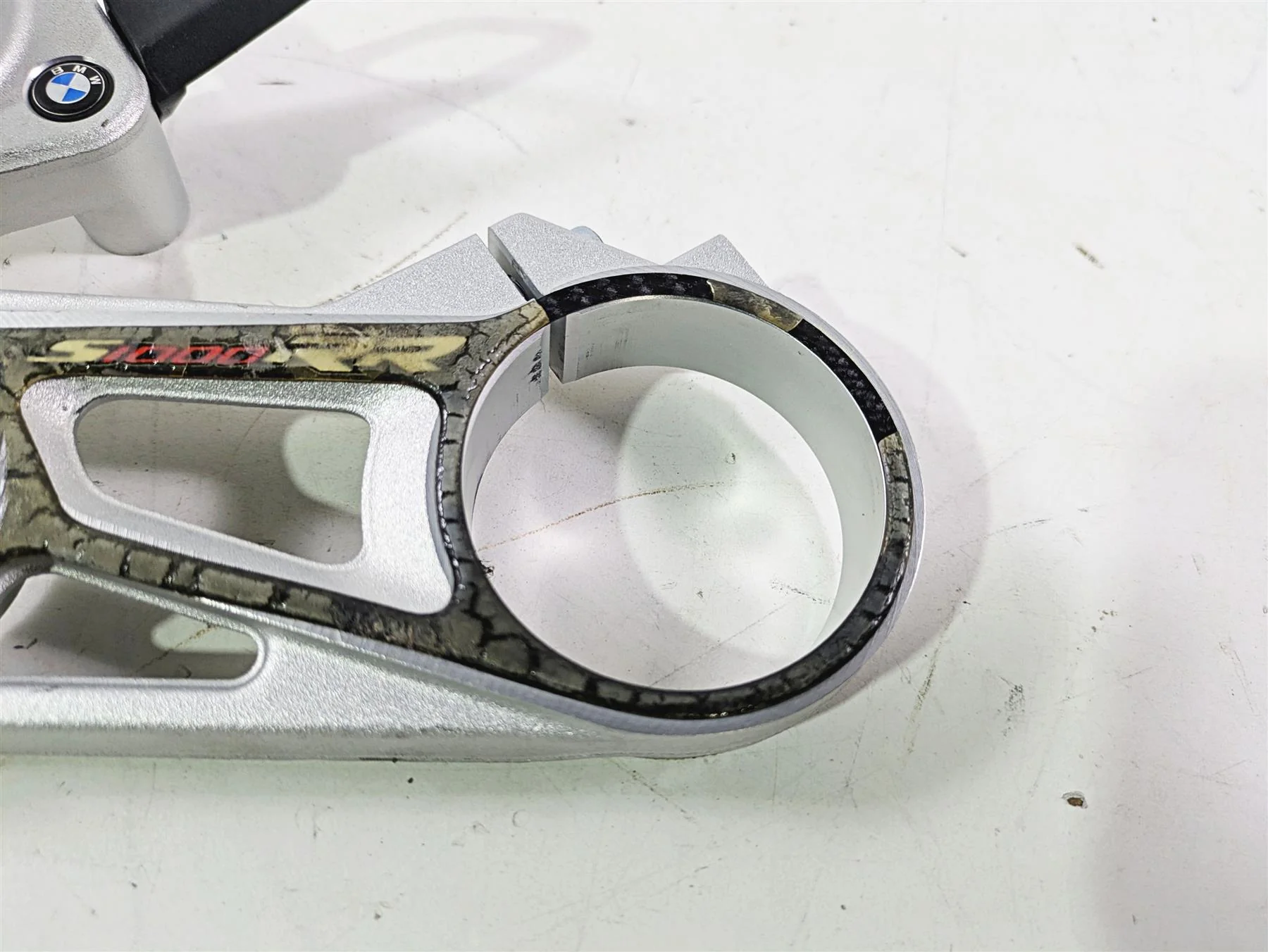 2017 BMW S1000RR K46 Upper Triple Tree Steering Clamp 31428549498 - Image 6