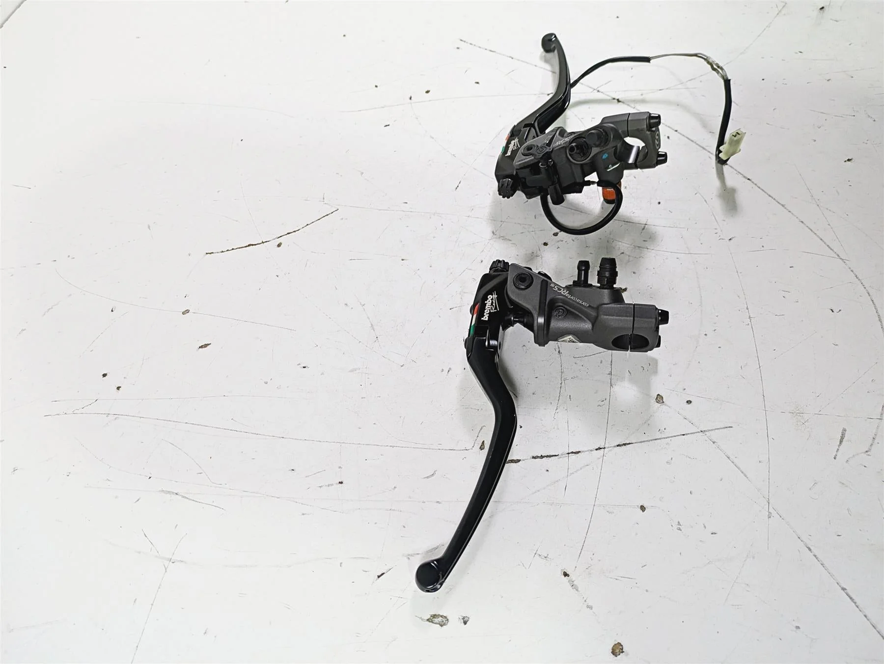 2017 Ducati Monster 1200 S Brembo Radial Clutch & Brake Master Cylinder RCS15 RCS17 Corsa Corta 110A26340 - Image 2