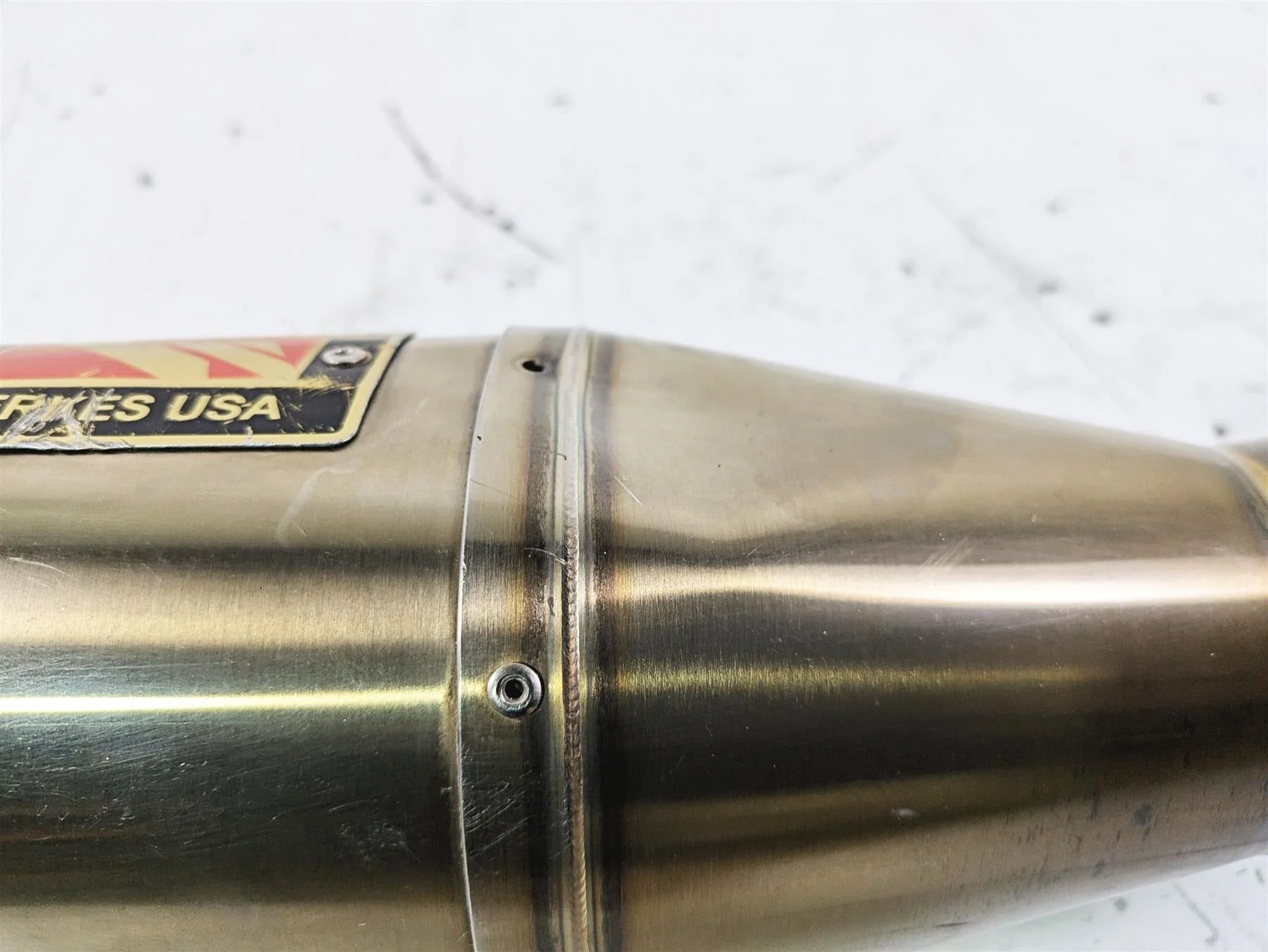 2017 Ducati Monster 1200 S Competition Werkes Exhaust Pipe Muffler DENT WDMON4-S - Image 3