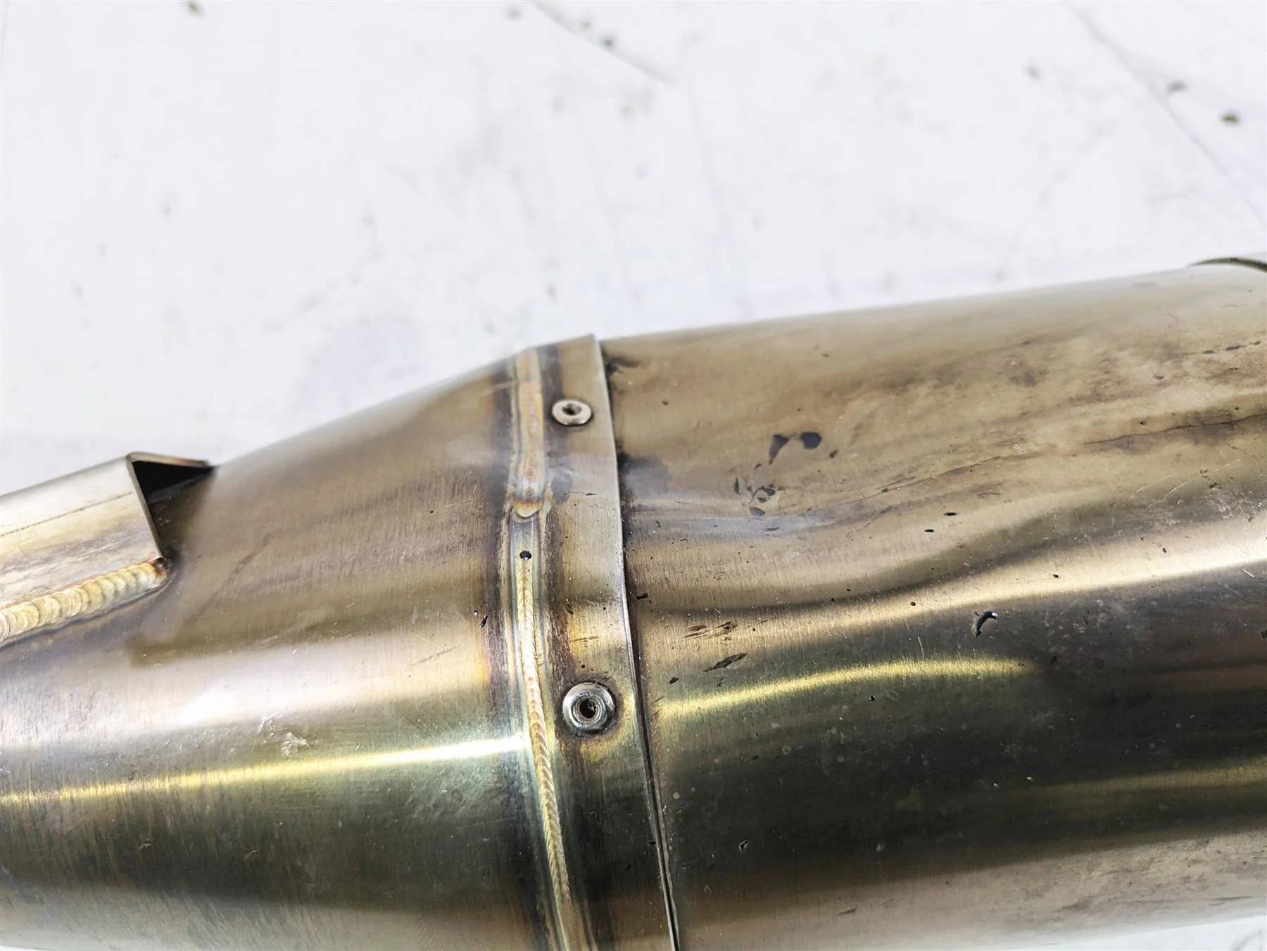 2017 Ducati Monster 1200 S Competition Werkes Exhaust Pipe Muffler DENT WDMON4-S - Image 6